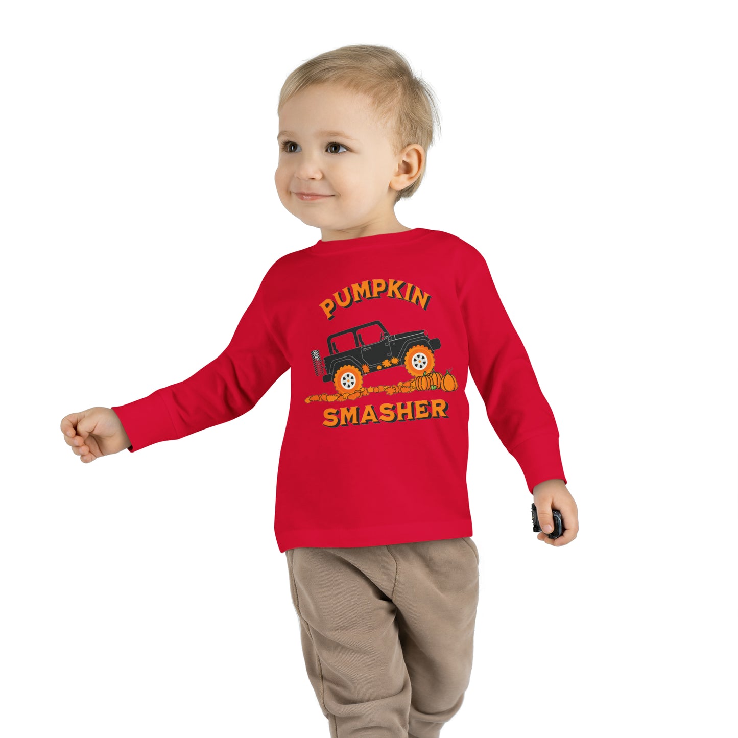 Pumpkin Smasher-Toddler Long Sleeve