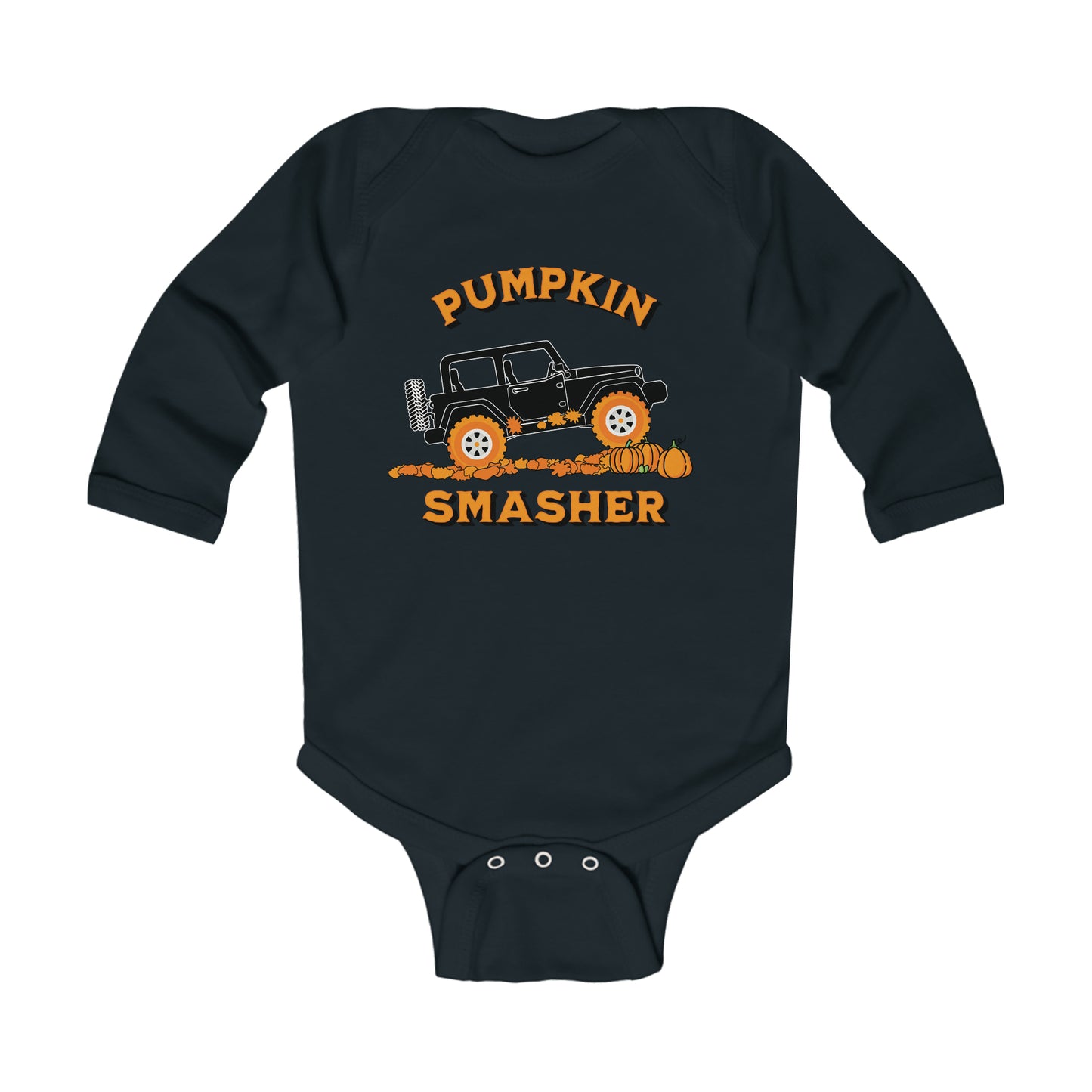 Pumpkin Smasher-Infant Long Sleeve Bodysuit