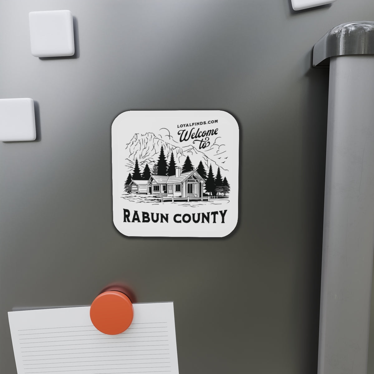 Welcome to Rabun Co-Lake House-Black Letter-Magnets