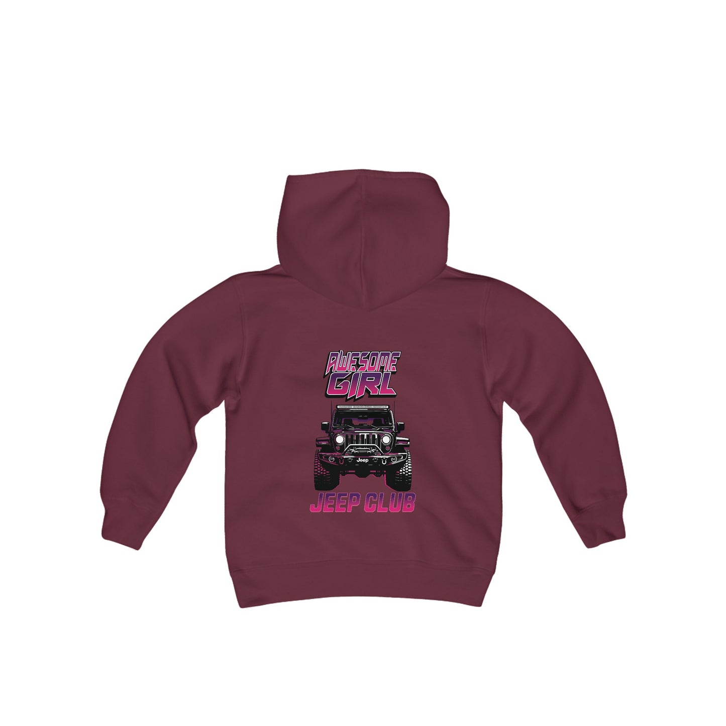 Awesome Girl Jeep Club Youth Hoodie