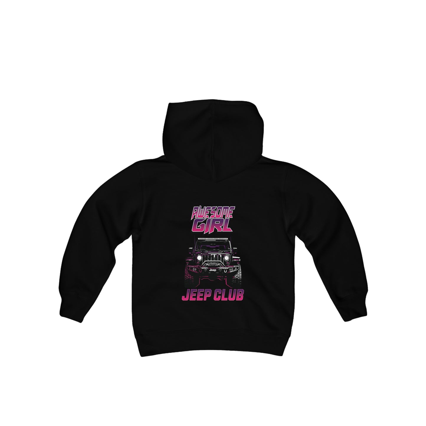 Awesome Girl Jeep Club Youth Hoodie