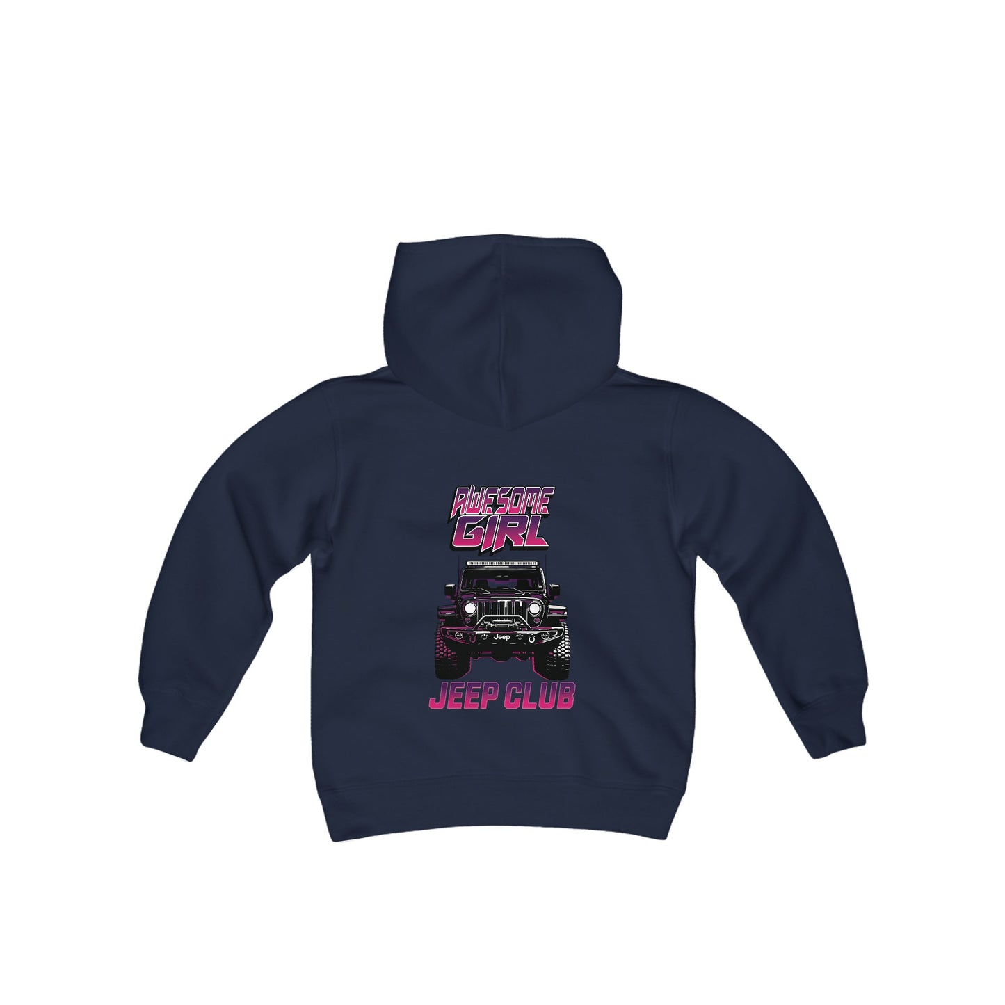 Awesome Girl Jeep Club Youth Hoodie