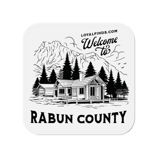 Welcome to Rabun Co-Lake House-Black Letter-Magnets