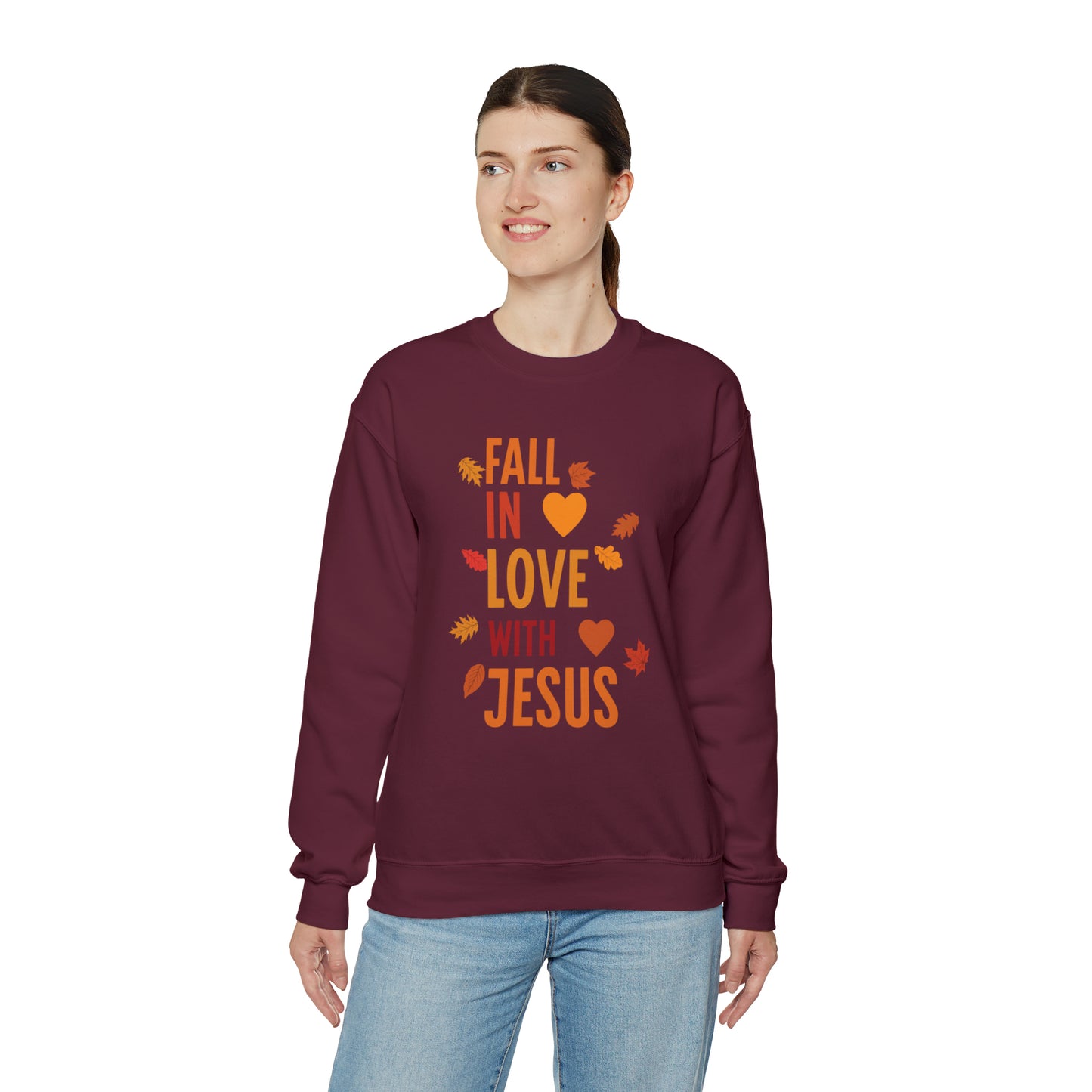 Fall In Love With Jesus-Sweatshirt