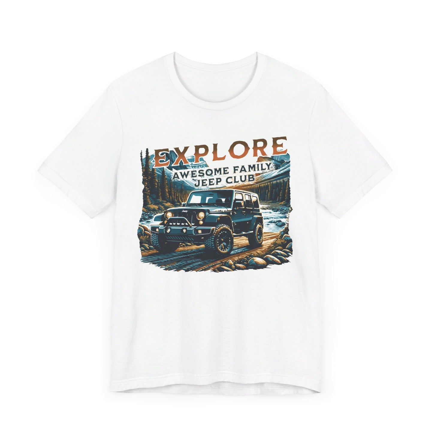 EXPLORE Awesome Family Jeep Club-T-Shirt