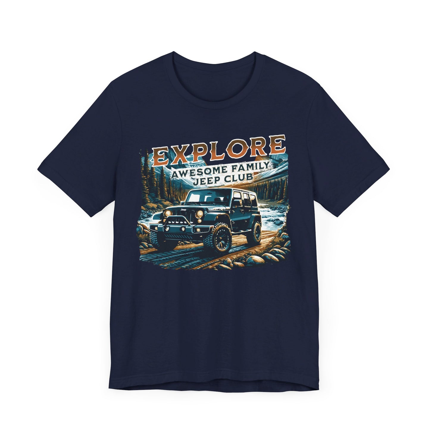 EXPLORE Awesome Family Jeep Club-T-Shirt