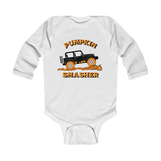 Pumpkin Smasher-Infant Long Sleeve Bodysuit