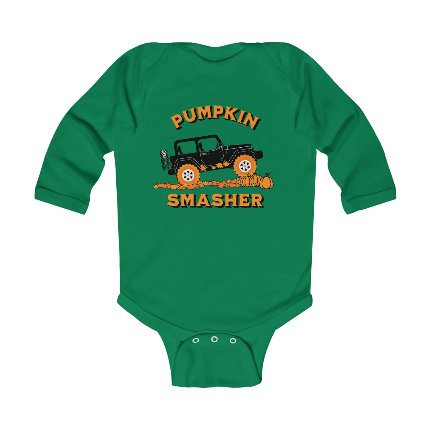 Pumpkin Smasher-Infant Long Sleeve Bodysuit