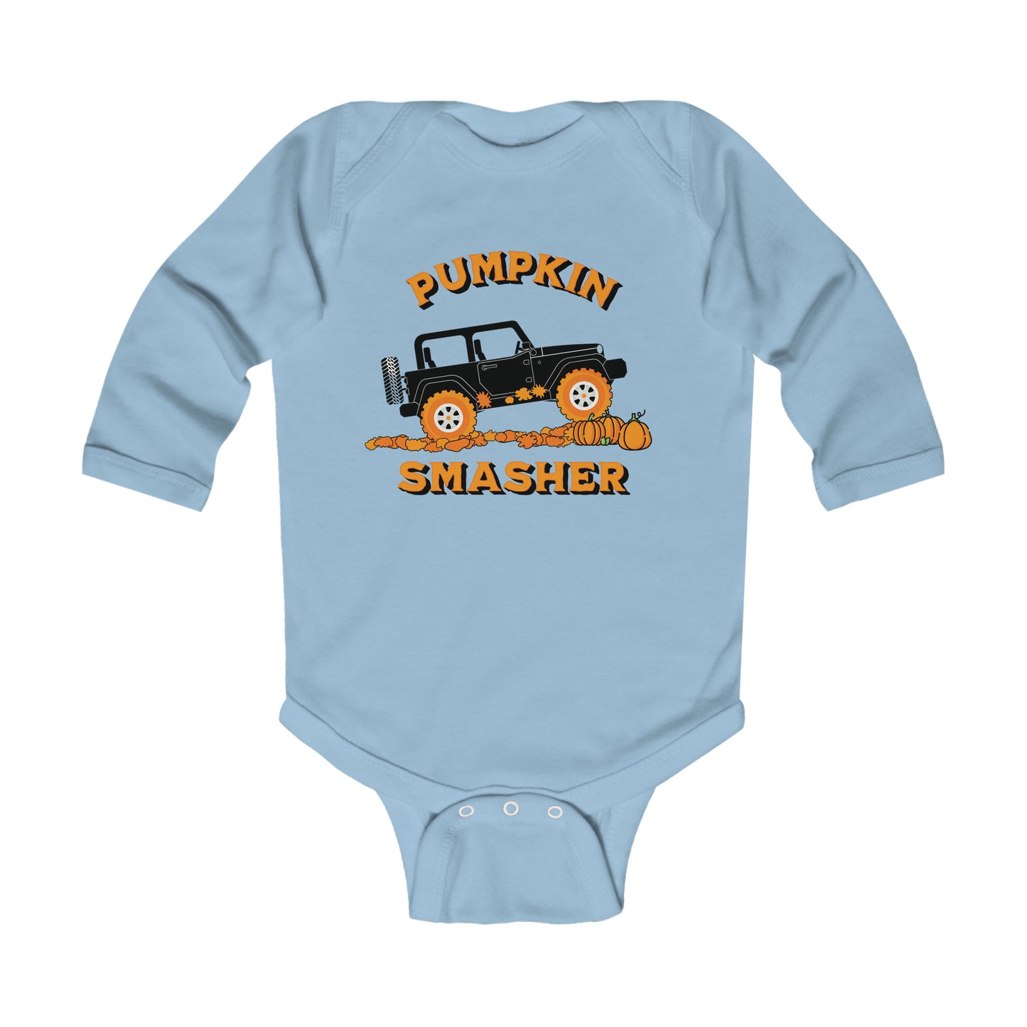 Pumpkin Smasher-Infant Long Sleeve Bodysuit