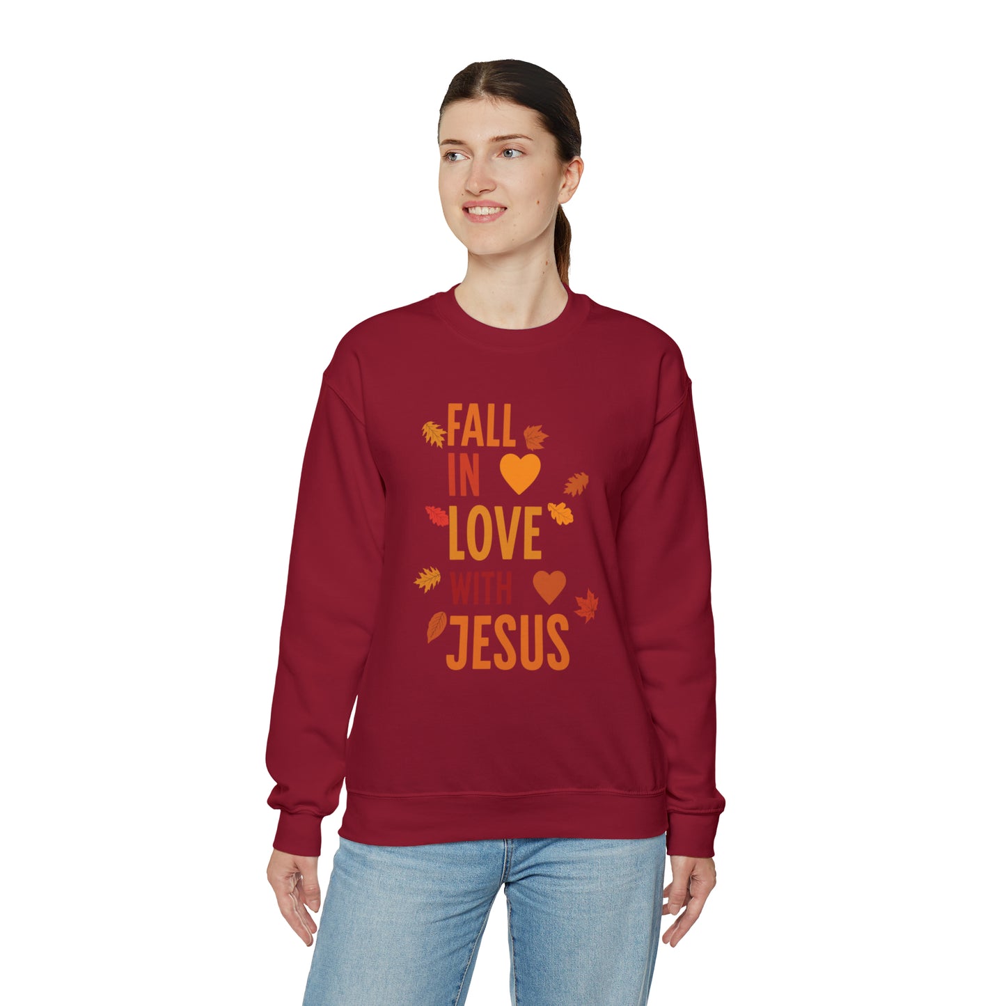 Fall In Love With Jesus-Sweatshirt