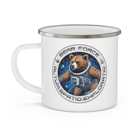 Bear Force Enamel Camping Mug 12oz