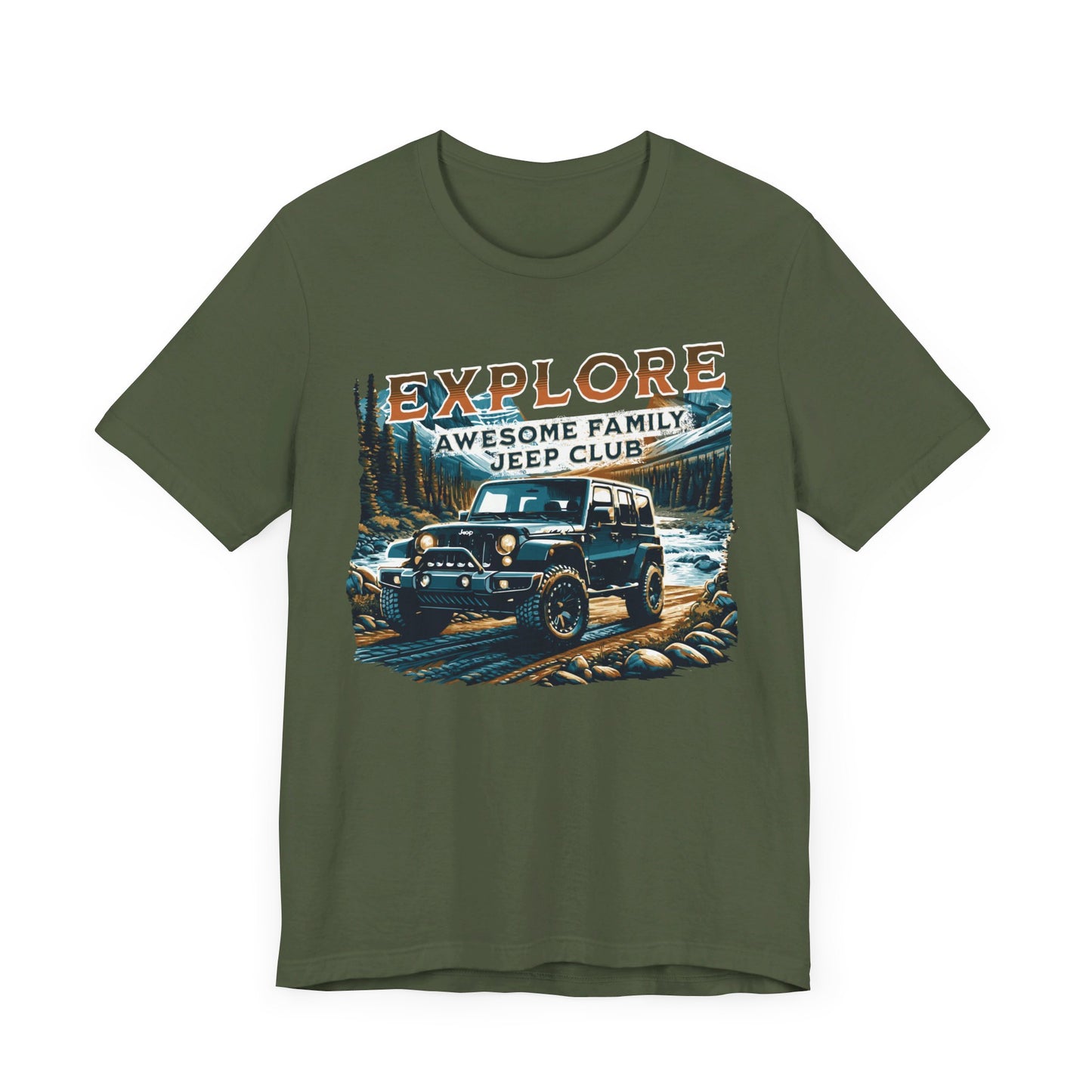 EXPLORE Awesome Family Jeep Club-T-Shirt