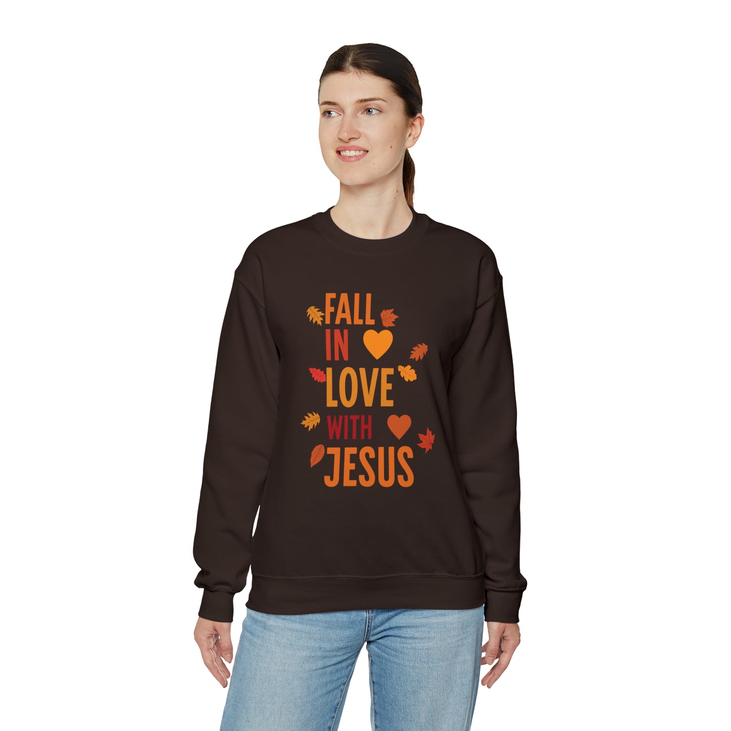 Fall In Love With Jesus-Sweatshirt