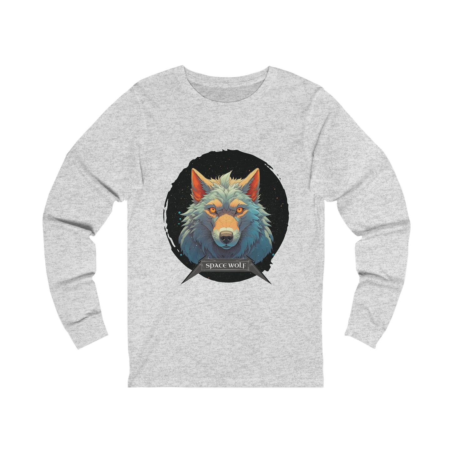 SPACE WOLF CIRCLE-Long Sleeve Tee