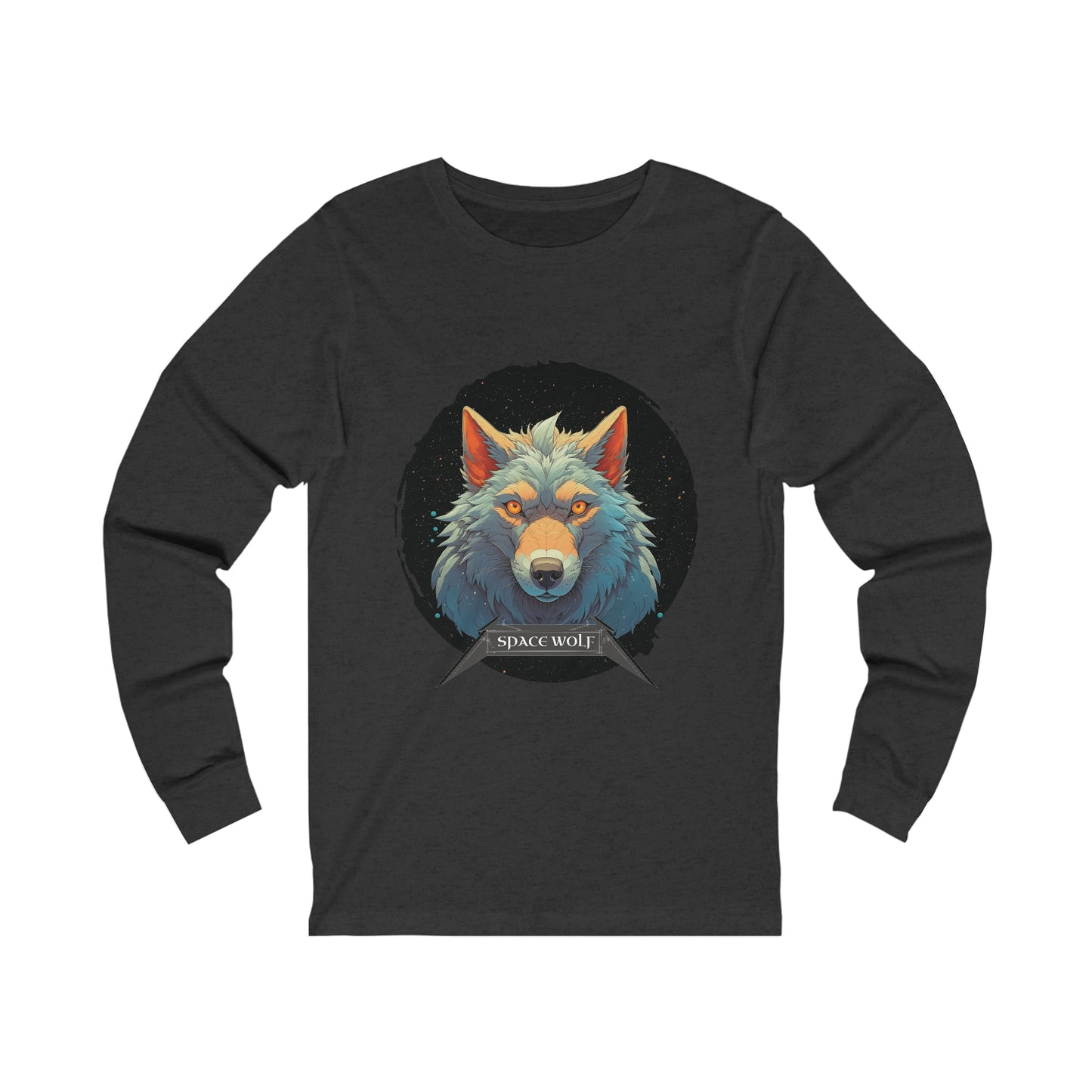 SPACE WOLF CIRCLE-Long Sleeve Tee