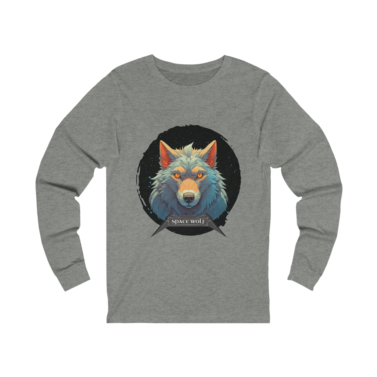 SPACE WOLF CIRCLE-Long Sleeve Tee