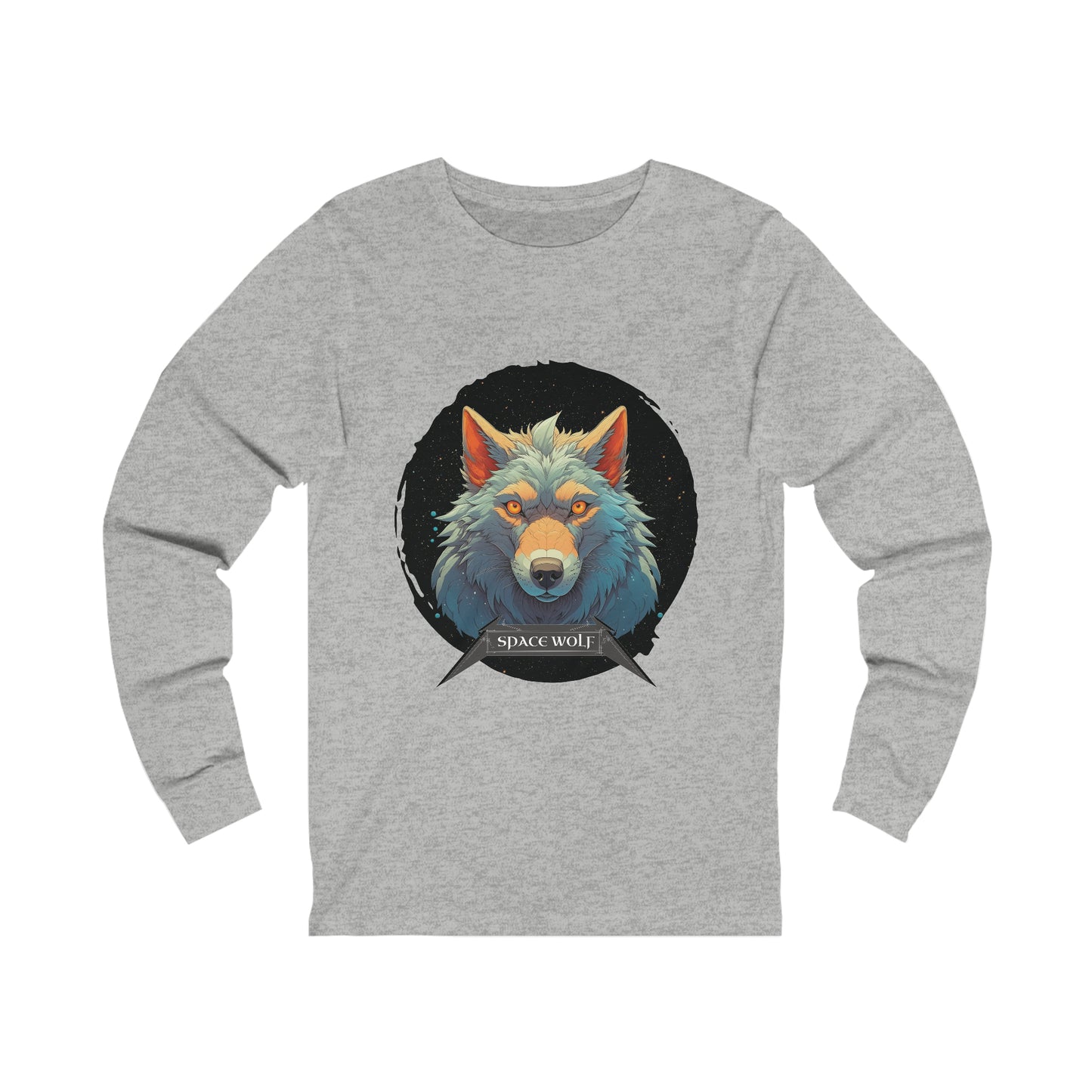 SPACE WOLF CIRCLE-Long Sleeve Tee