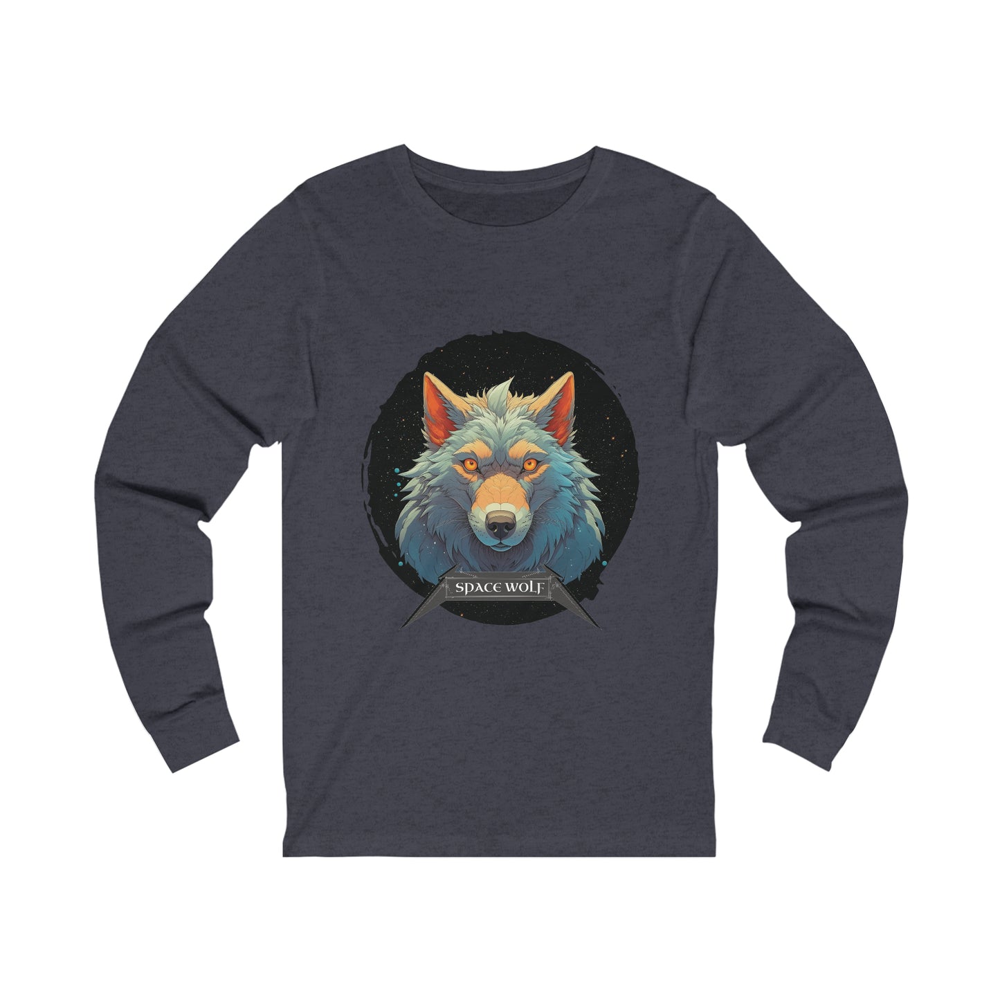 SPACE WOLF CIRCLE-Long Sleeve Tee