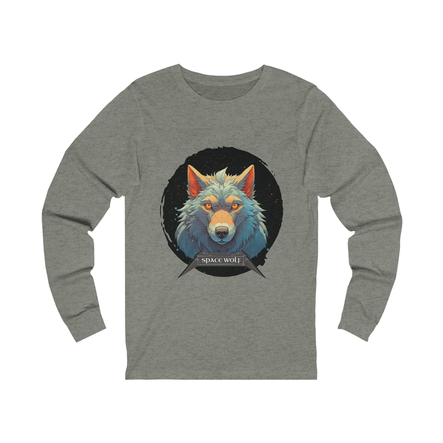 SPACE WOLF CIRCLE-Long Sleeve Tee