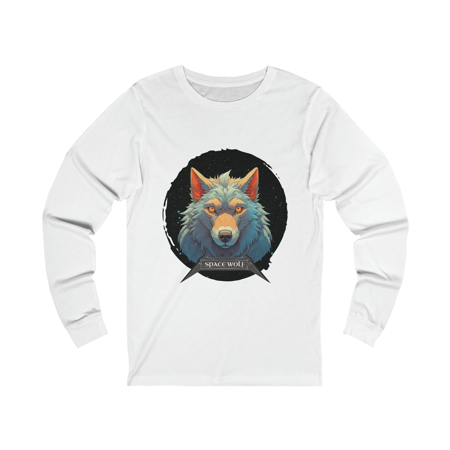 SPACE WOLF CIRCLE-Long Sleeve Tee