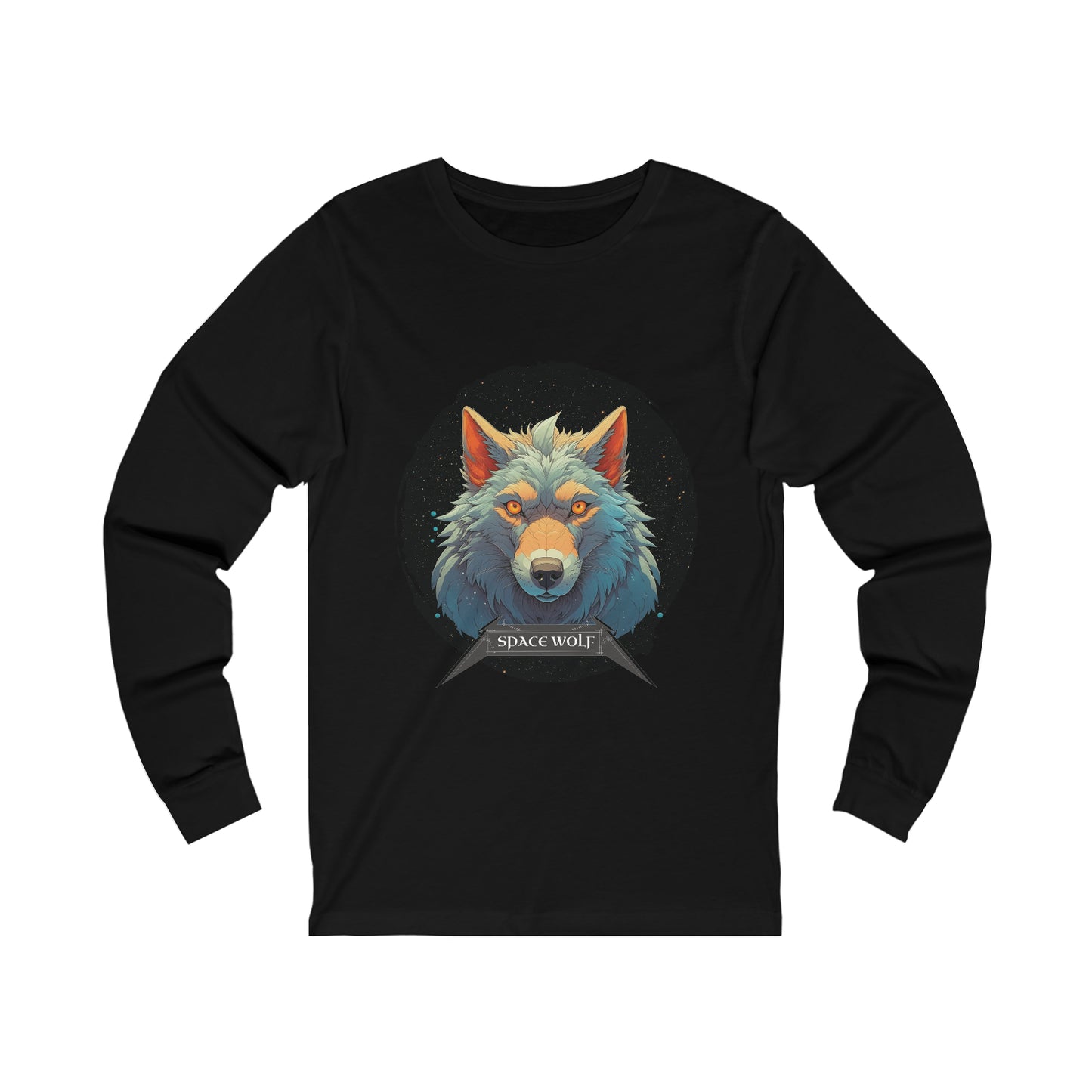 SPACE WOLF CIRCLE-Long Sleeve Tee