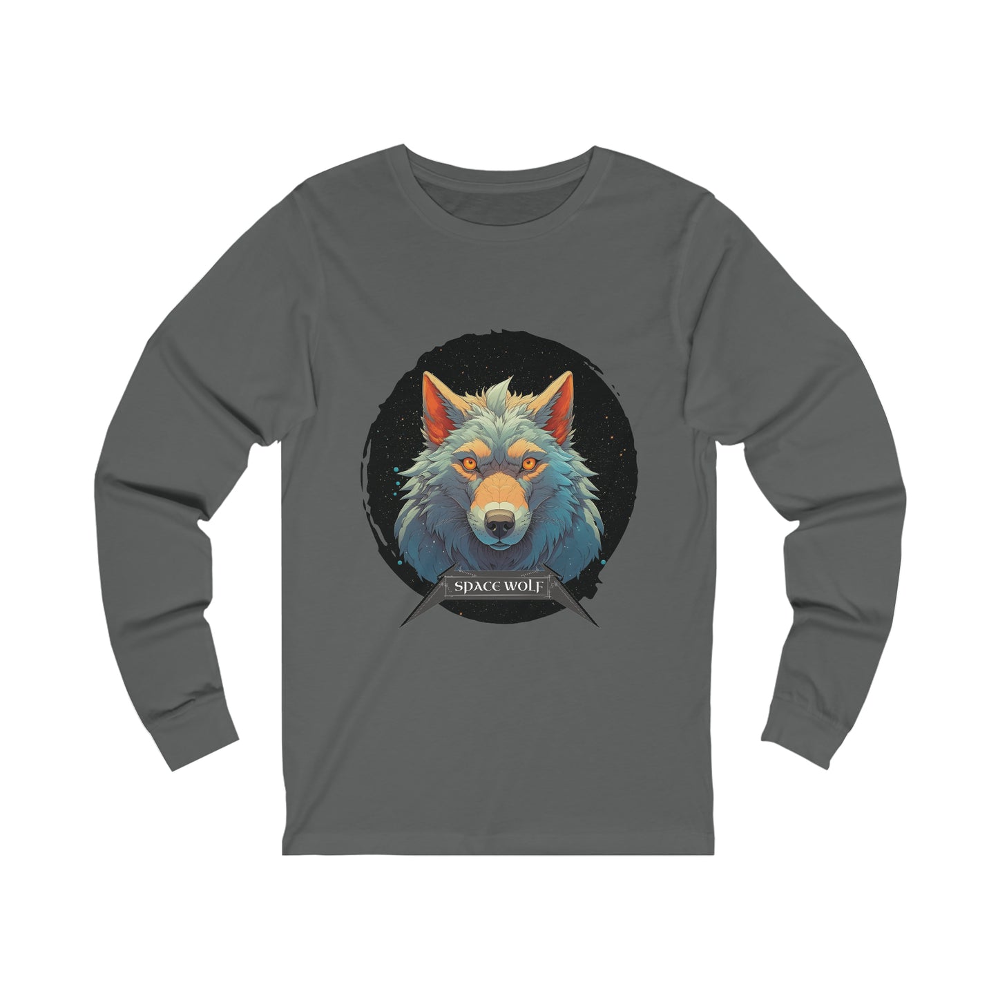 SPACE WOLF CIRCLE-Long Sleeve Tee