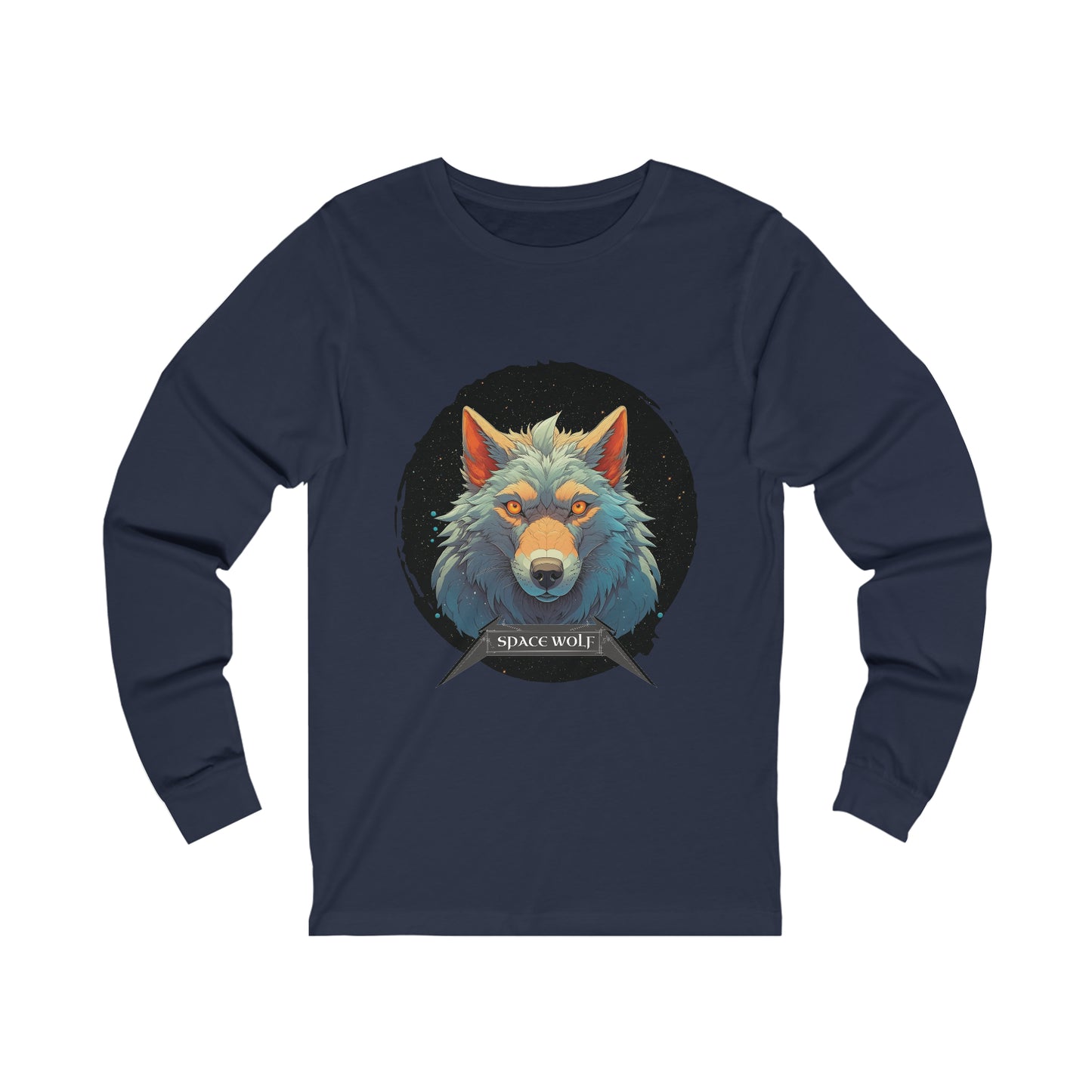 SPACE WOLF CIRCLE-Long Sleeve Tee