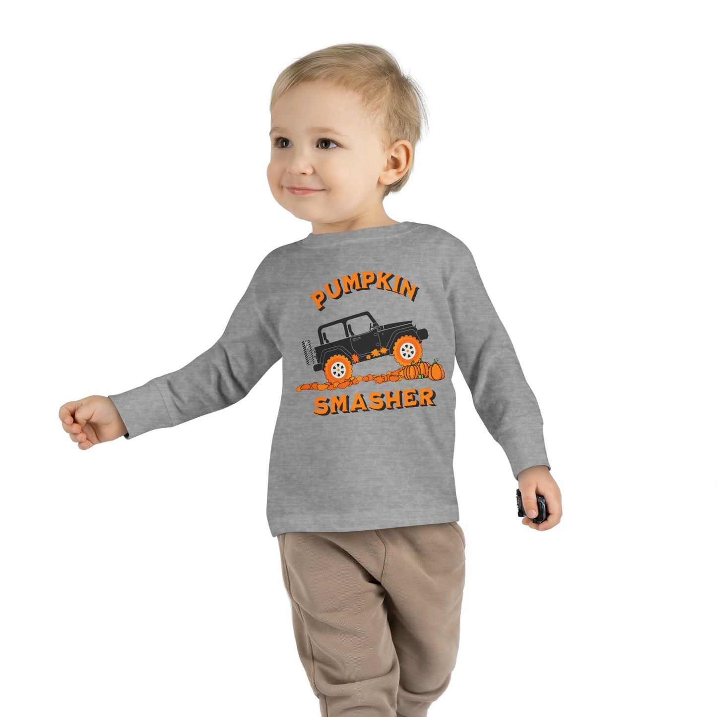 Pumpkin Smasher-Toddler Long Sleeve