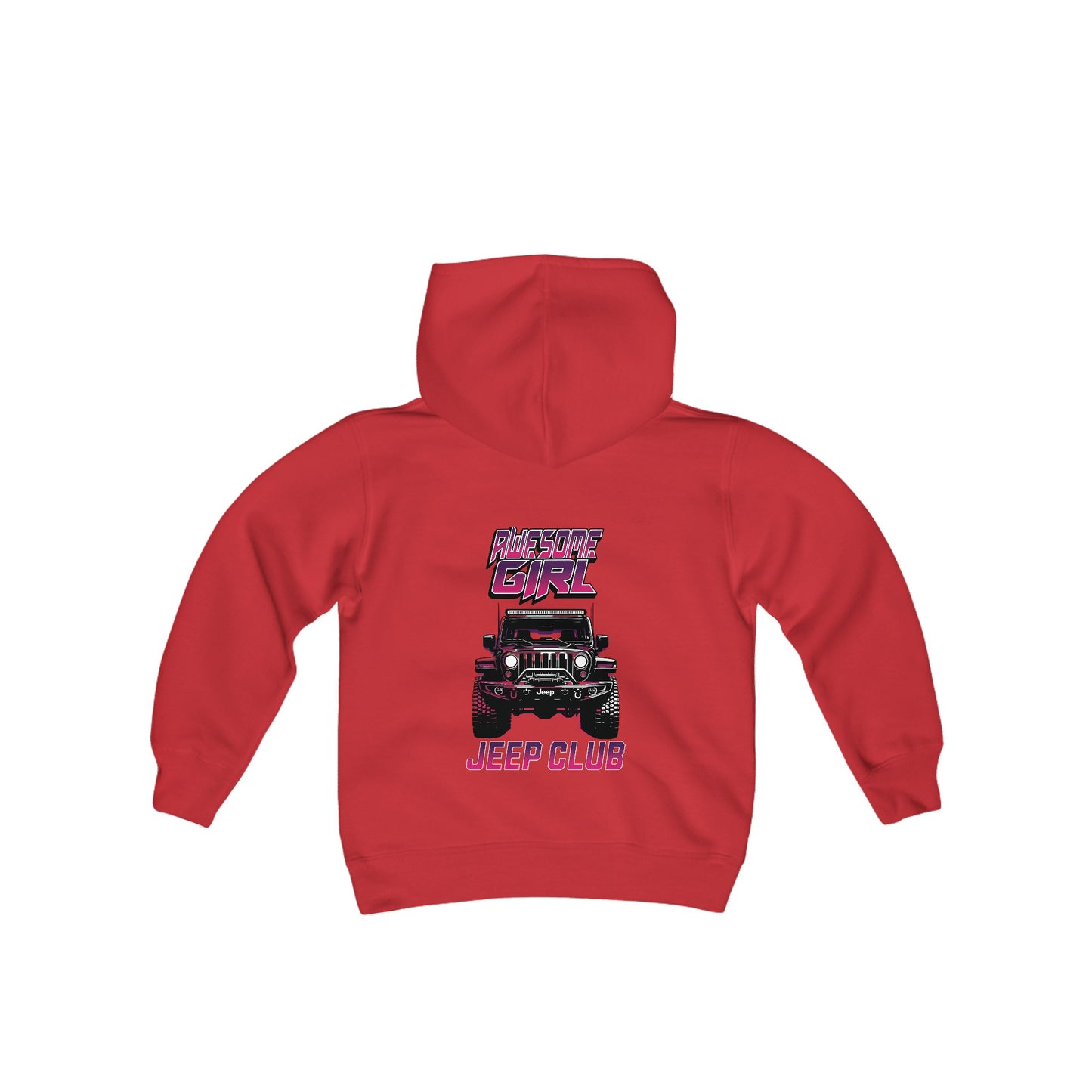 Awesome Girl Jeep Club Youth Hoodie