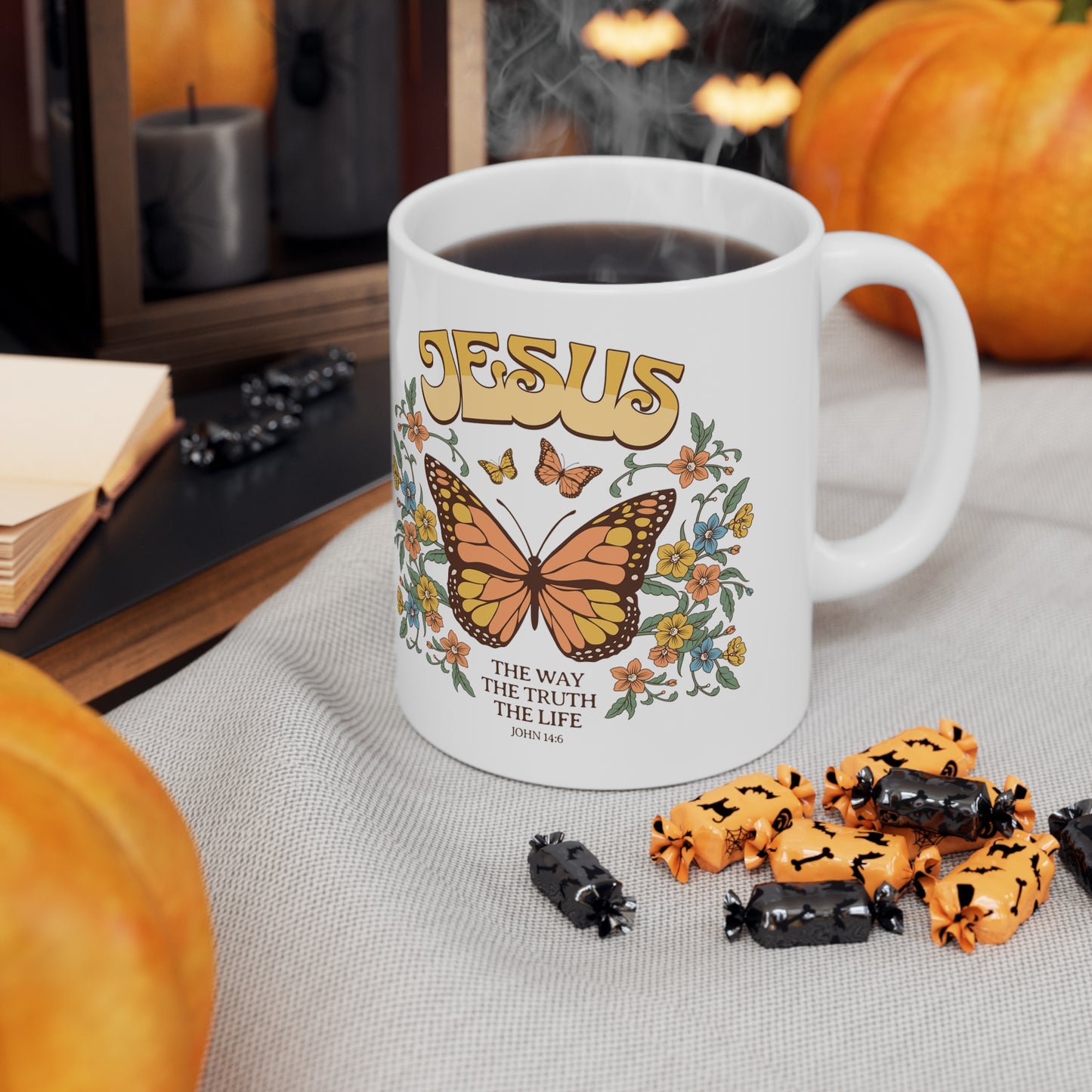 Jesus The Way The Truth The Life White Coffee Mug, 11oz