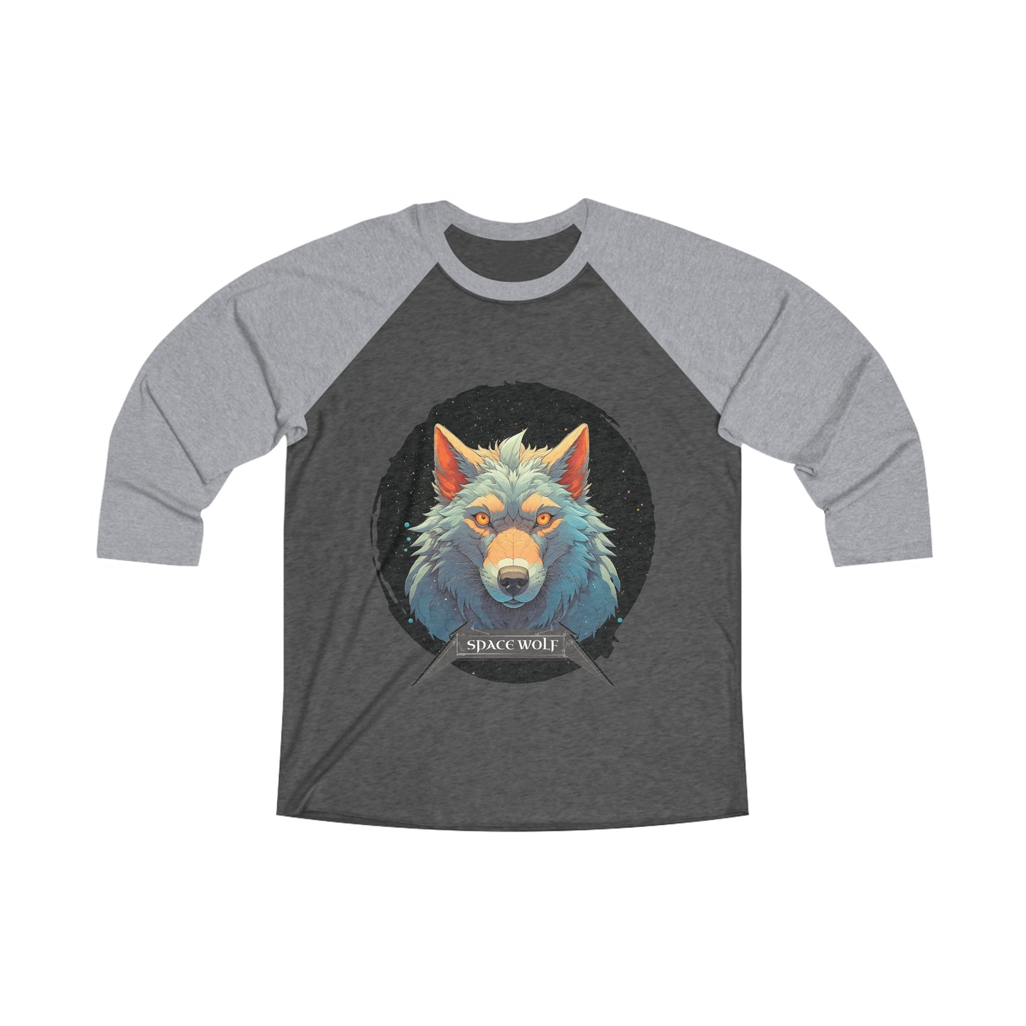 SPACE WOLF CIRCLE-3\4 Raglan Tee