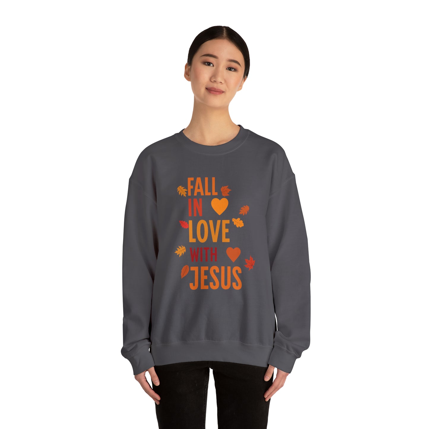 Fall In Love With Jesus-Sweatshirt