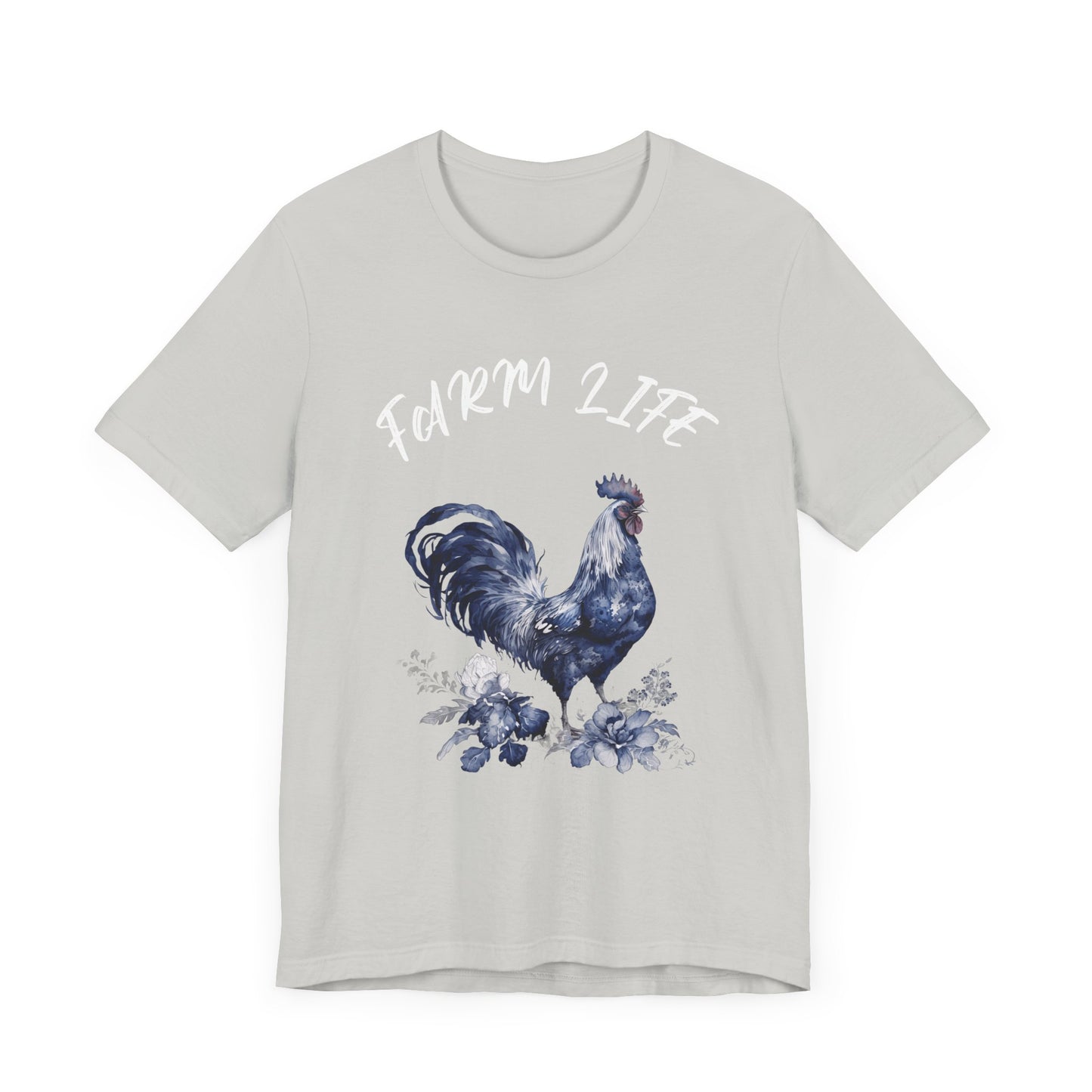 Farm Life-Blue Rooster-T-Shirt