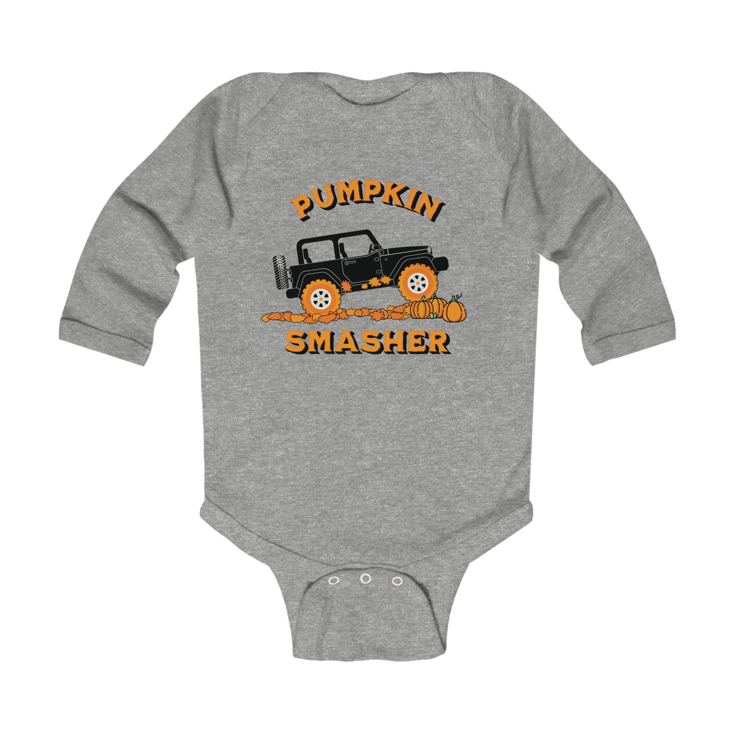 Pumpkin Smasher-Infant Long Sleeve Bodysuit