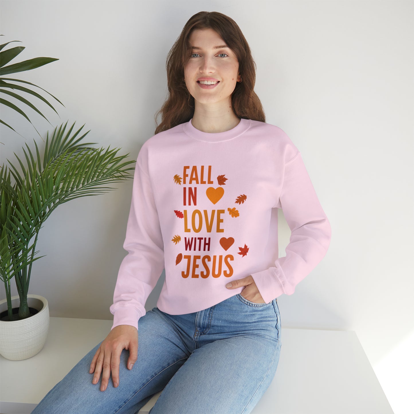 Fall In Love With Jesus-Sweatshirt