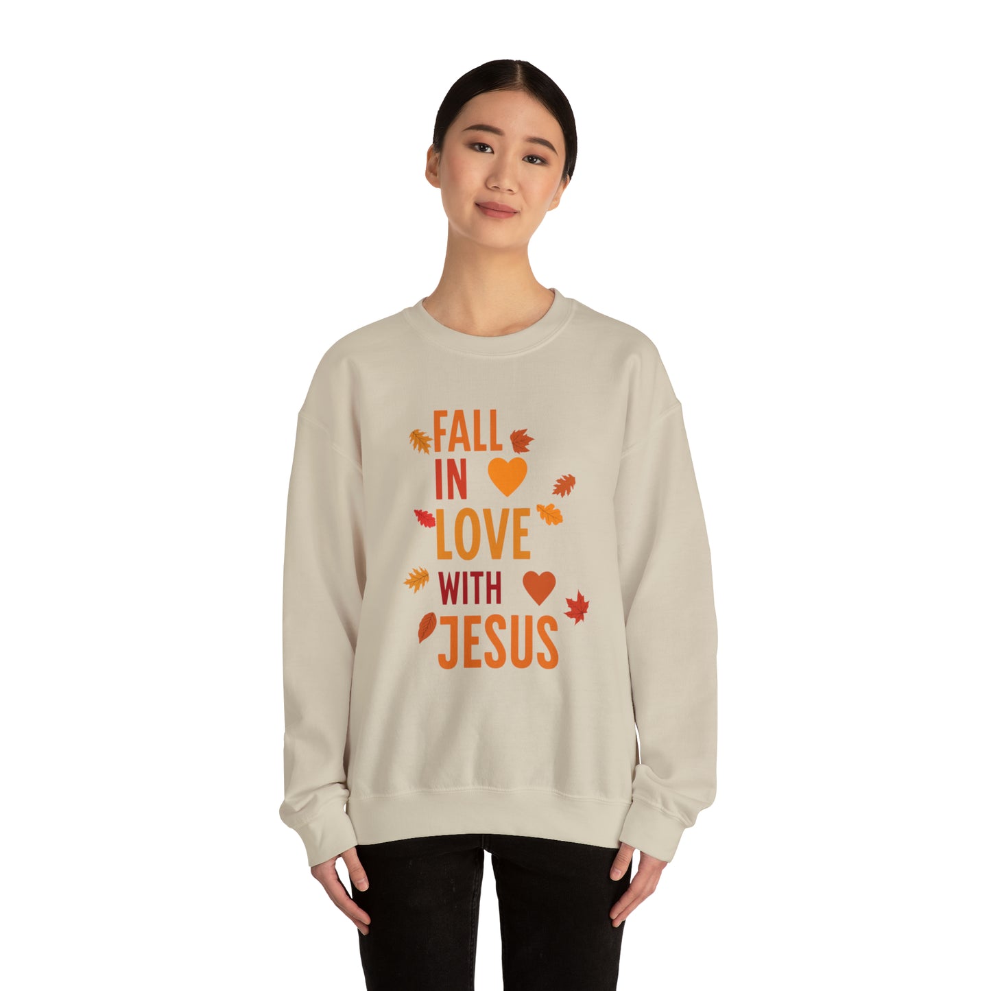 Fall In Love With Jesus-Sweatshirt