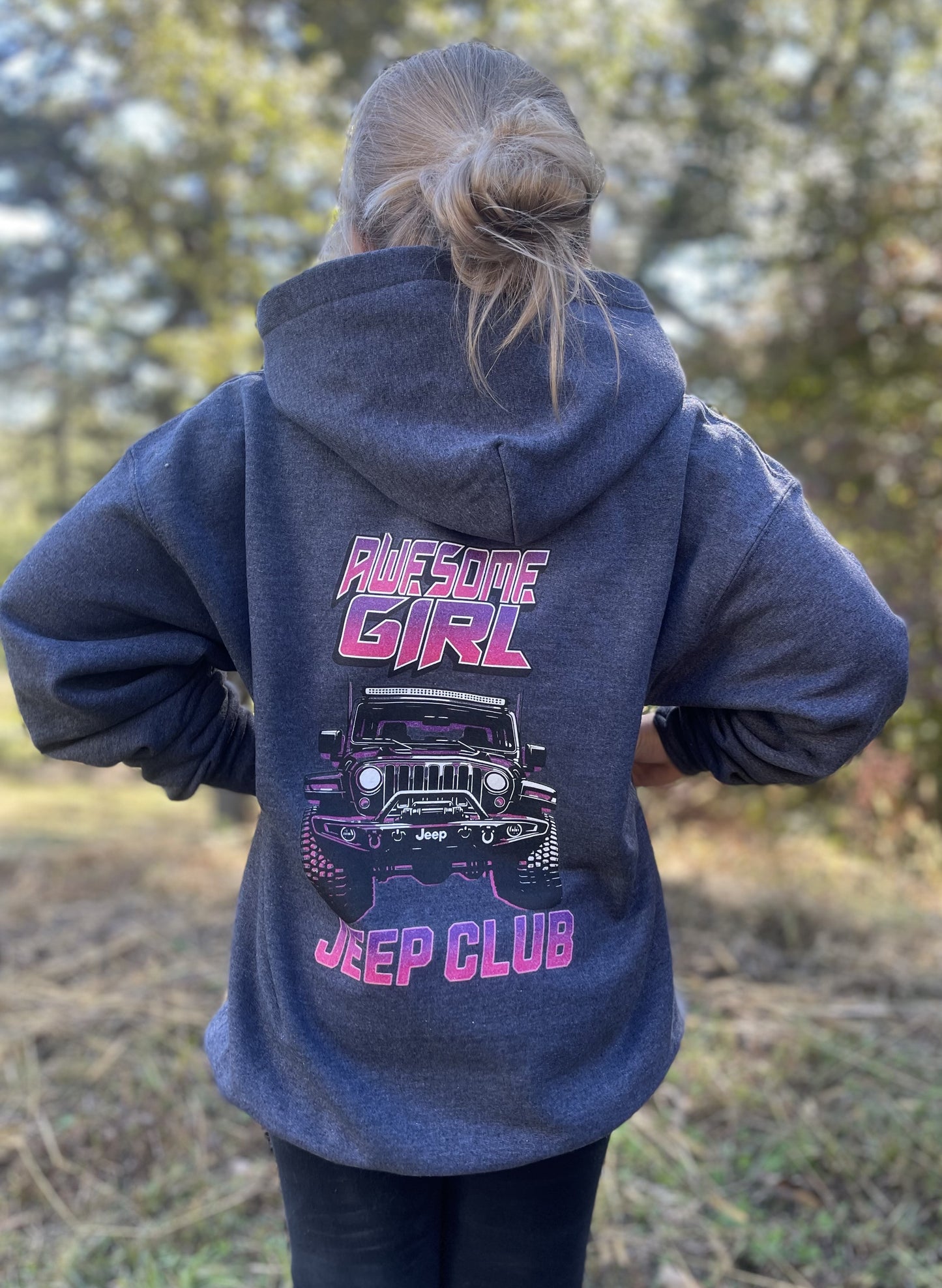 Awesome Girl Jeep Club Youth Hoodie