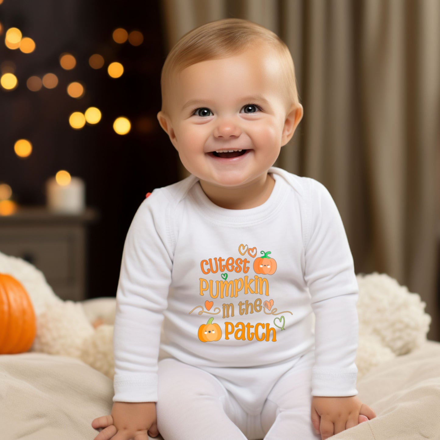 Cutest Pumpkin In The Patch-Infant Long Sleeve Bodysuit