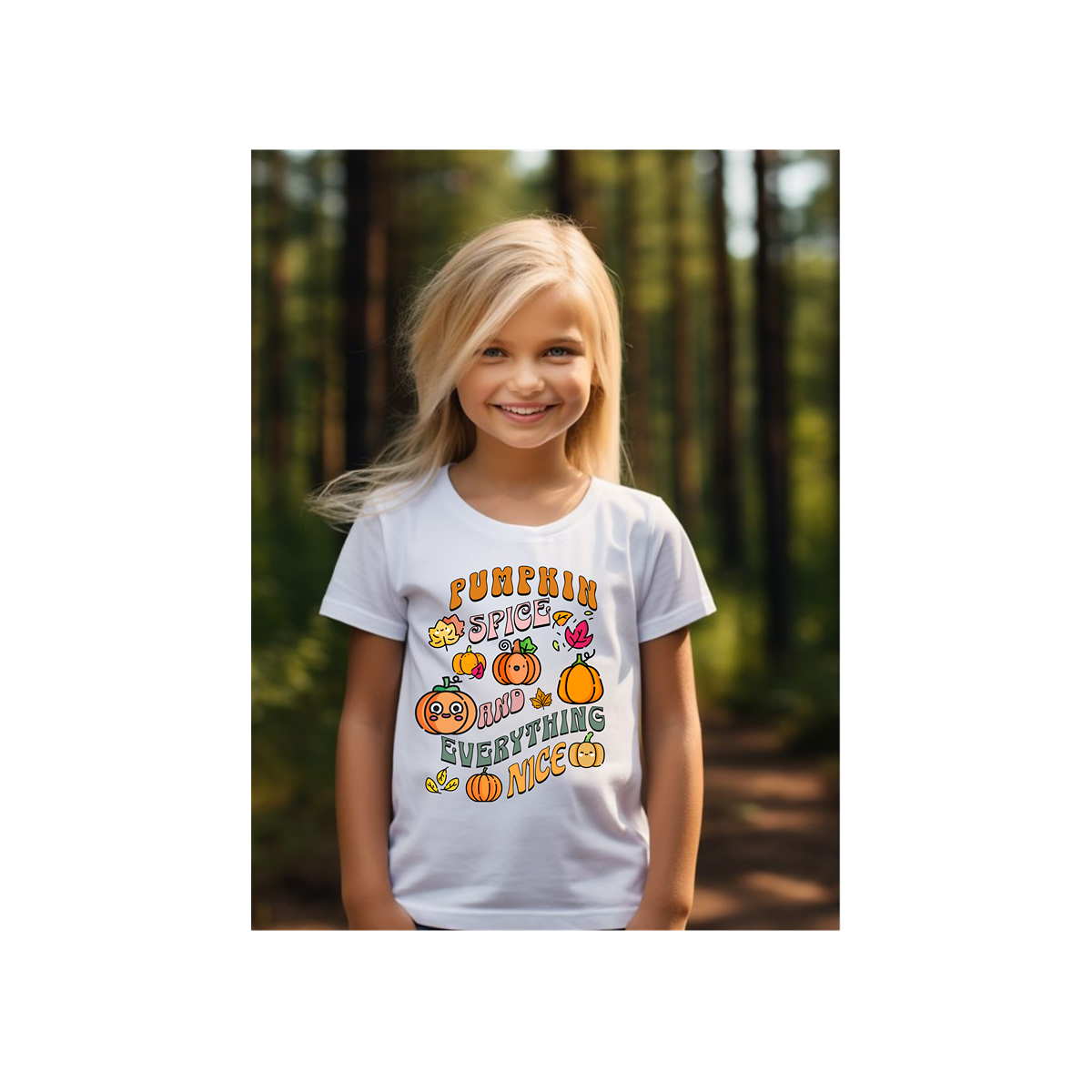 Pumpkin Spice And Everything Nice Youth Short Sleeve Tee