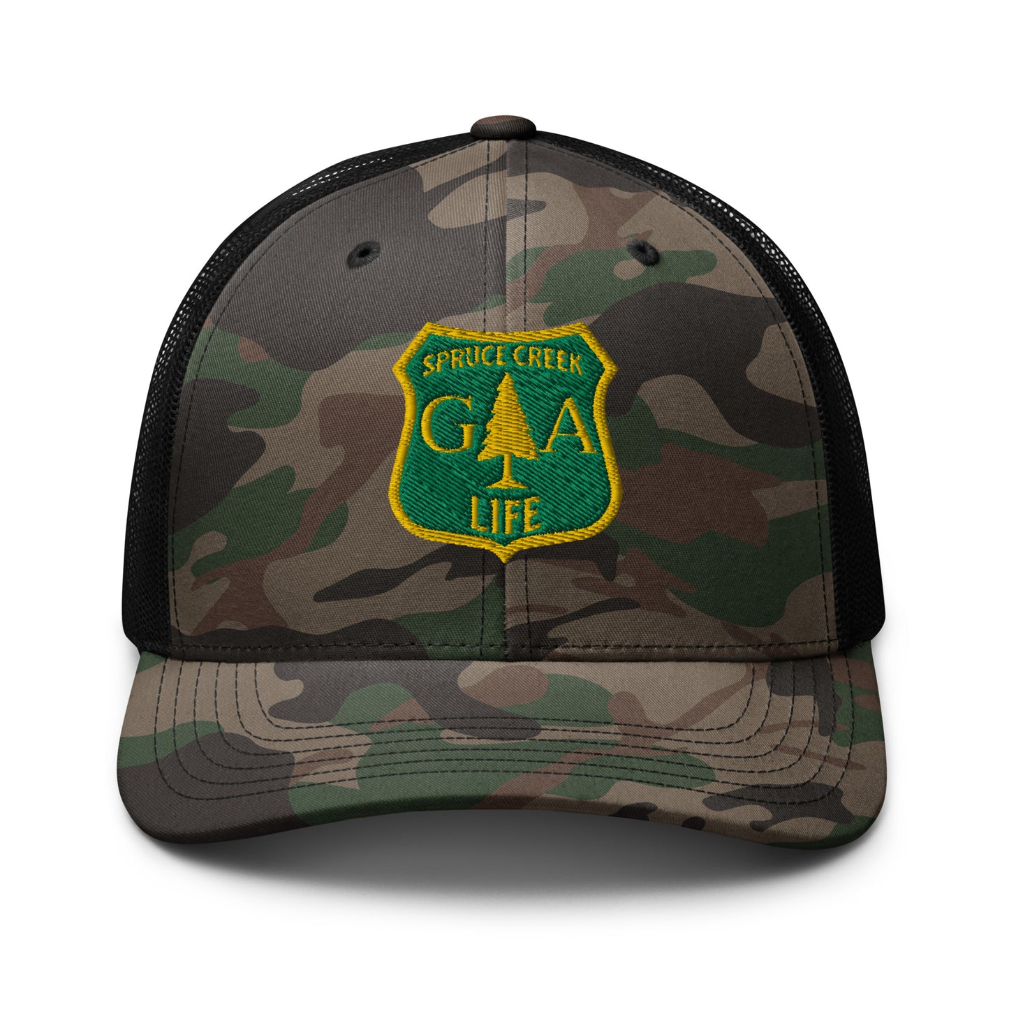 Spruce Creek Life Forest Shield Camouflage Net Snapback