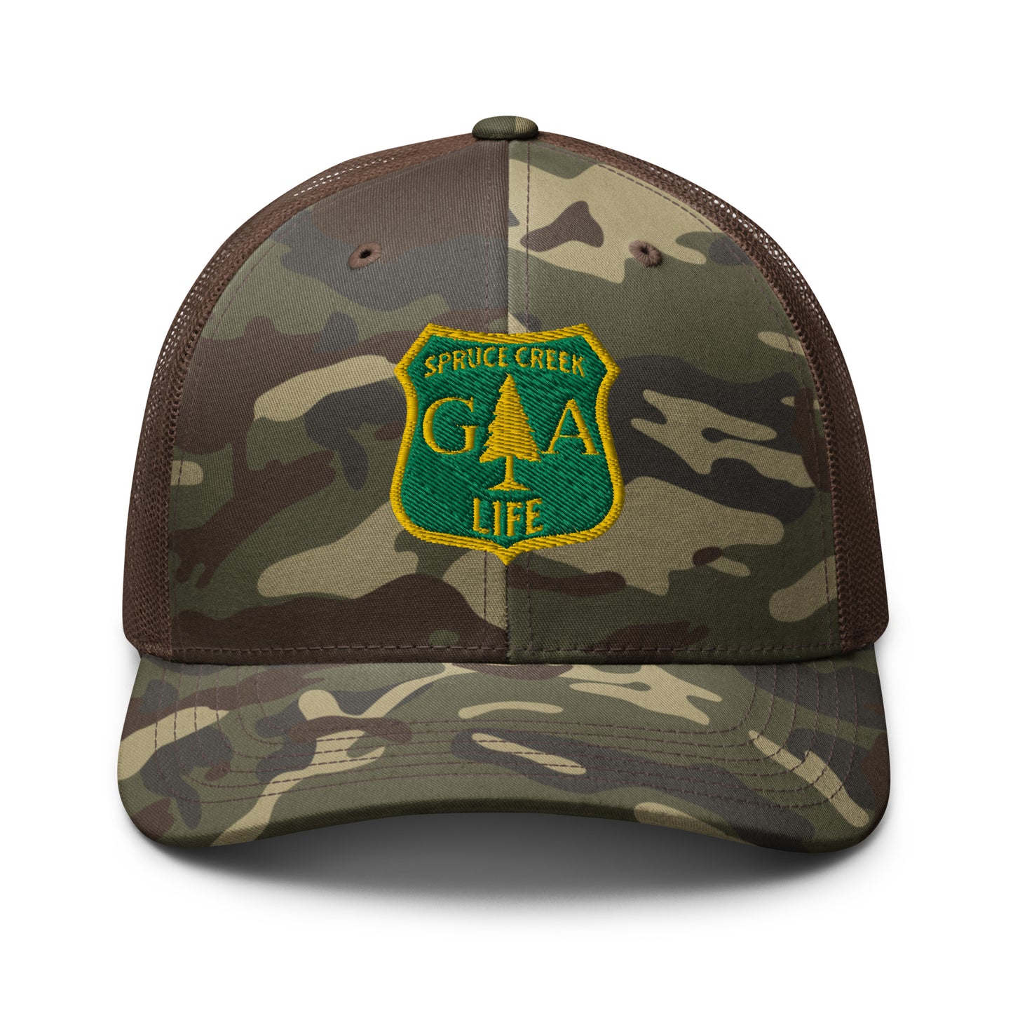 Spruce Creek Life Forest Shield Camouflage Net Snapback