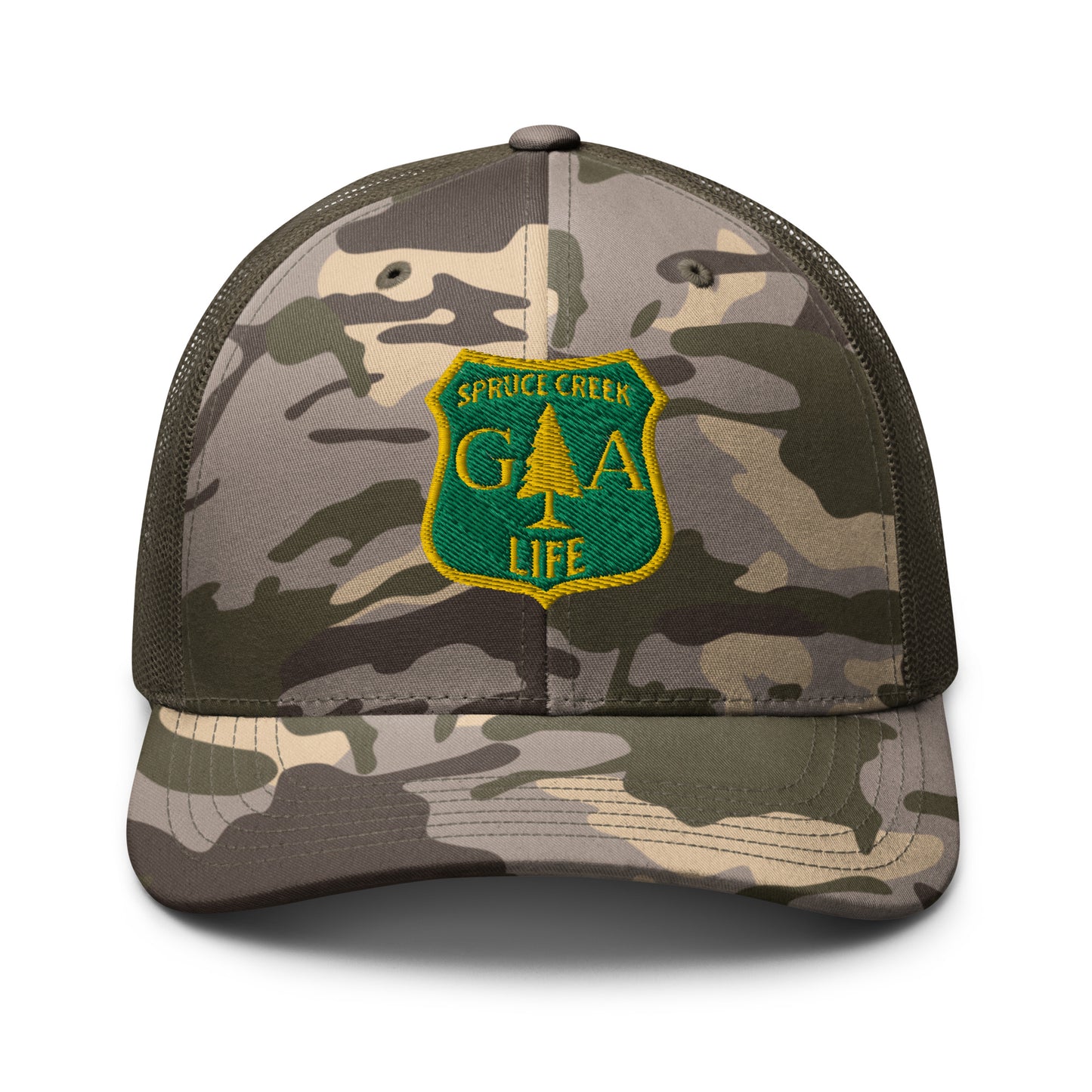 Spruce Creek Life Forest Shield Camouflage Net Snapback