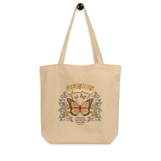 JESUS-THE WAY-THE TRUTH-THE LIFE-JOHN 14:6-ECO TOTE BAG