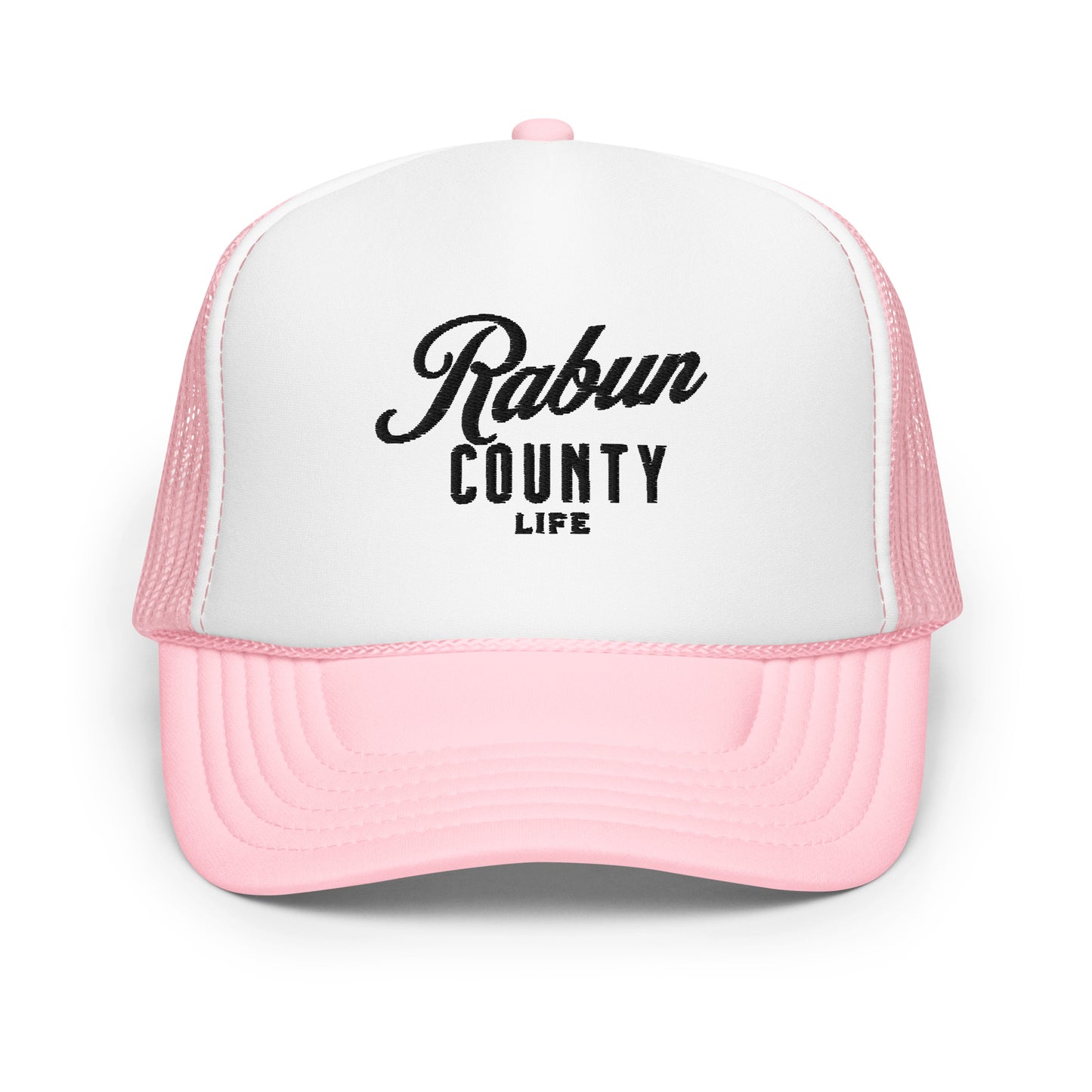 Rabun County Life Black Letter Foam Net Snapback