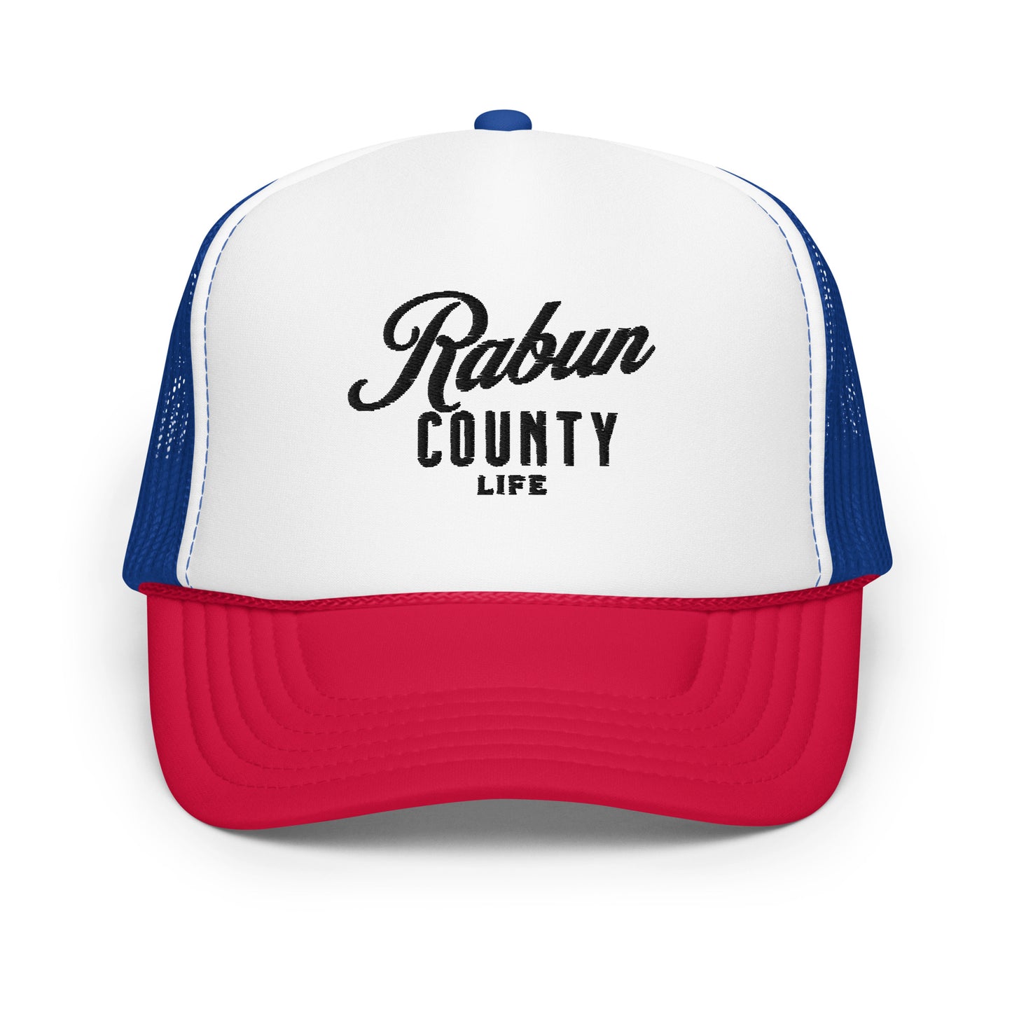 Rabun County Life Black Letter Foam Net Snapback