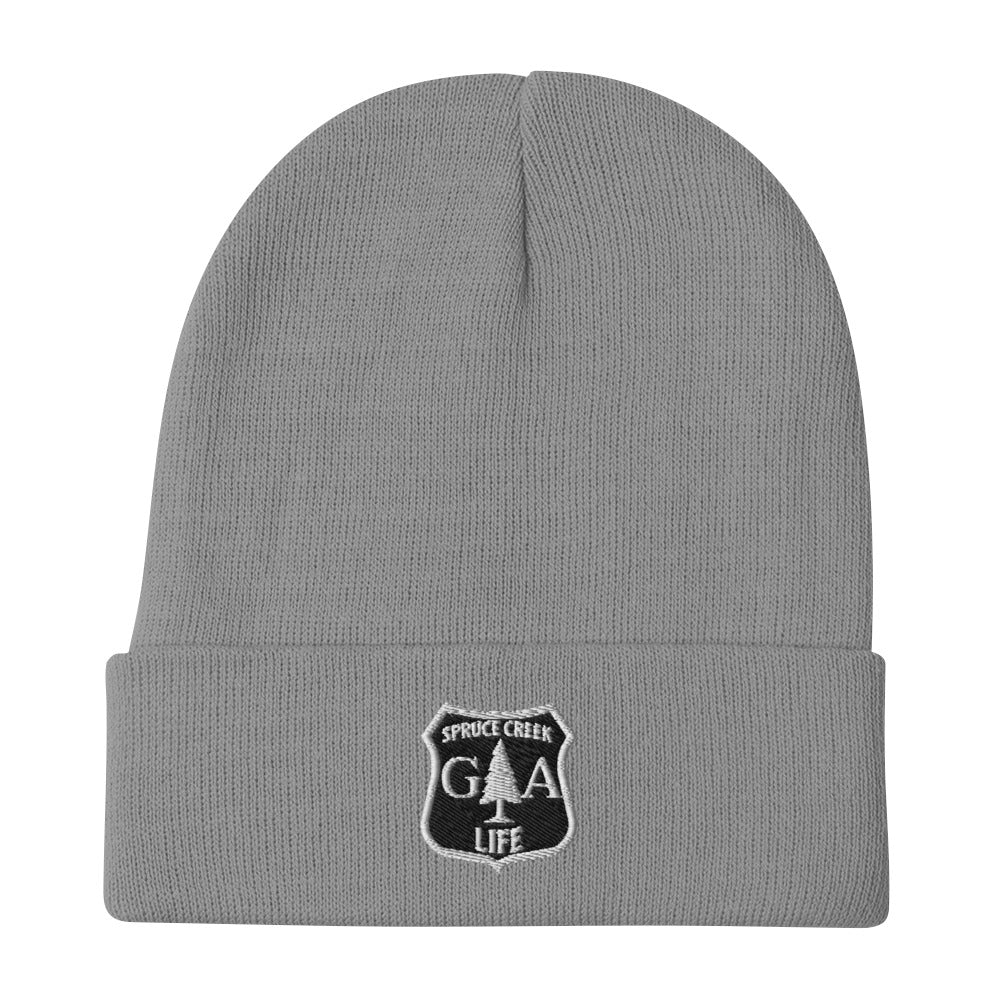 Spruce Creek Life Forest Shield Beanie