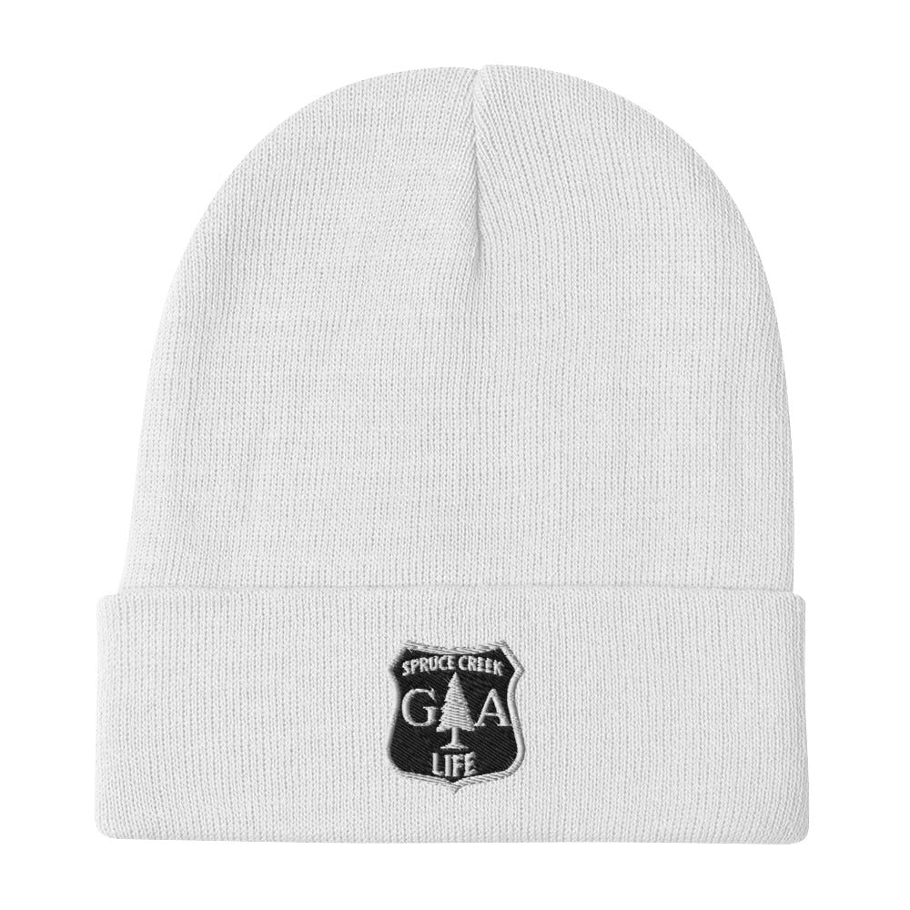 Spruce Creek Life Forest Shield Beanie