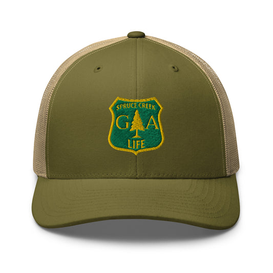 Spruce Creek Life Forest Shield Net Snapback