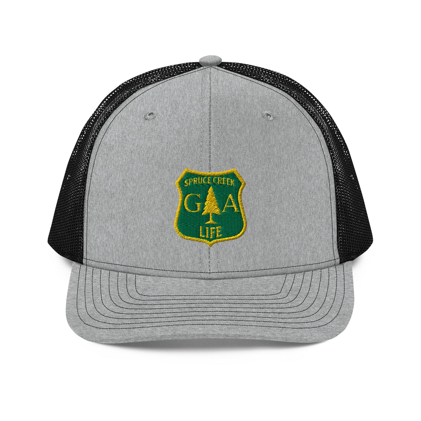 Spruce Creek Life Forest Shield Trucker Net Snapback