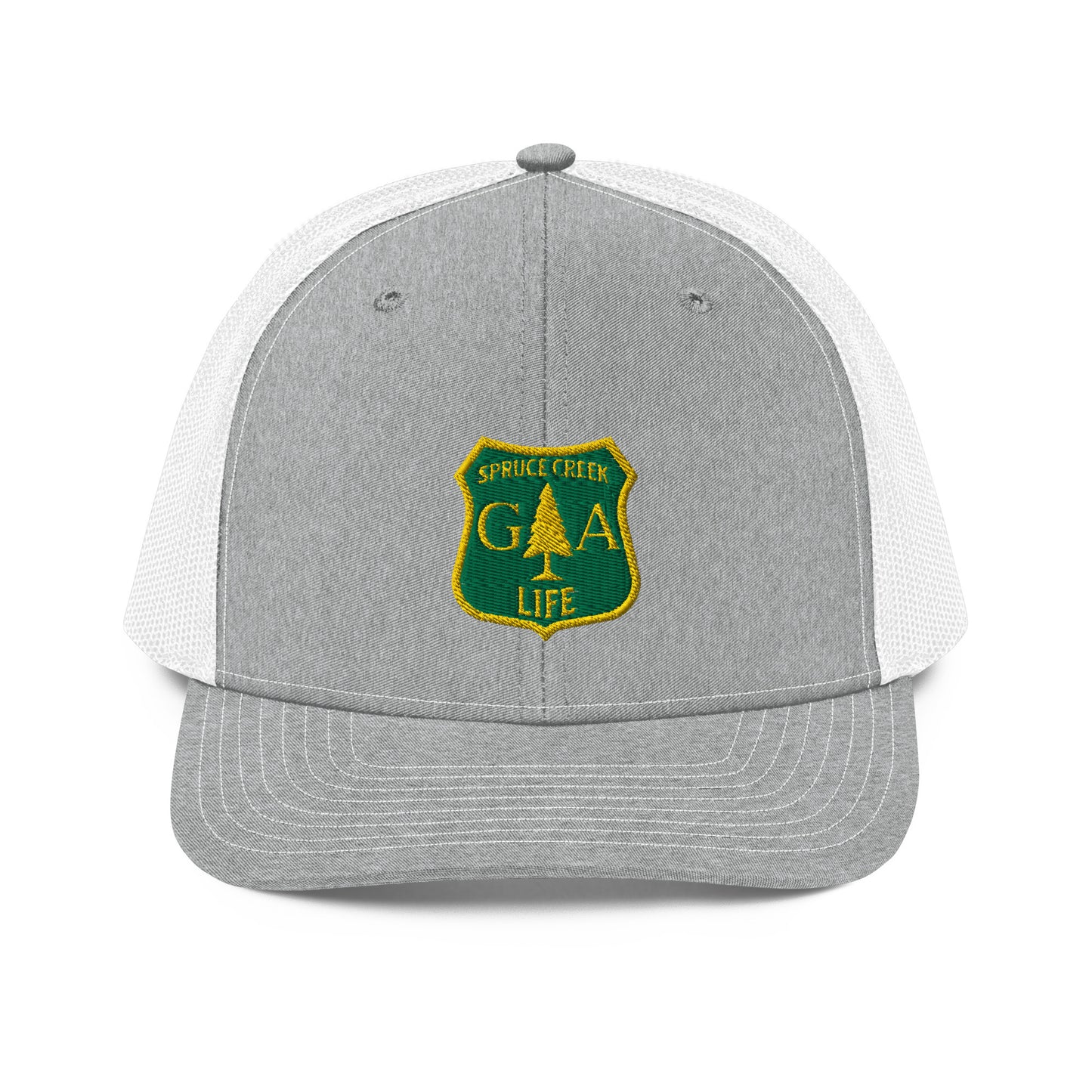 Spruce Creek Life Forest Shield Trucker Net Snapback